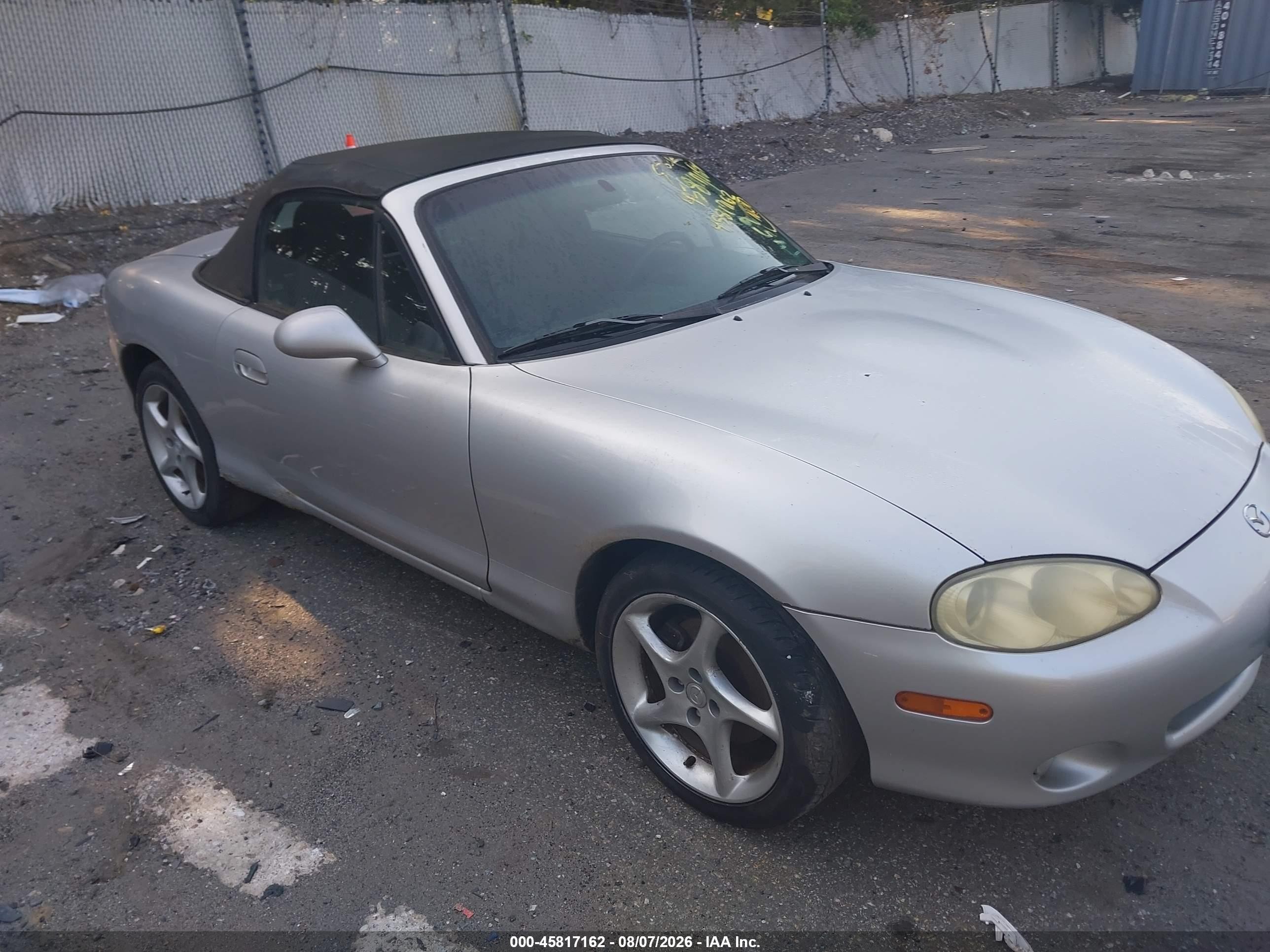 2003 Mazda MX-5 Miata Cloth, VIN JM1NB353730310056 — Normal wear