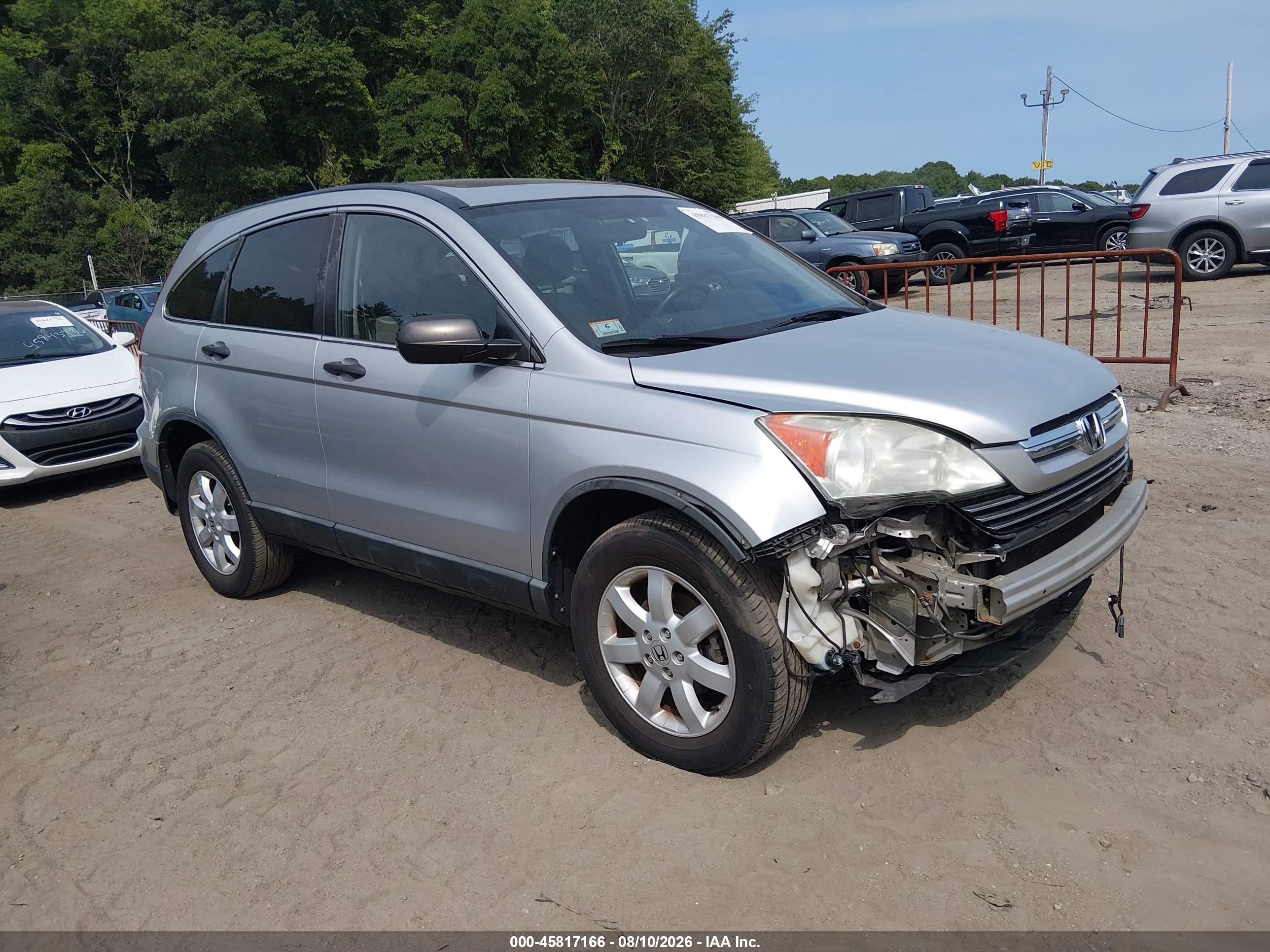 2009 Honda CR-V EX, VIN 5J6RE48579L065384 — Front end