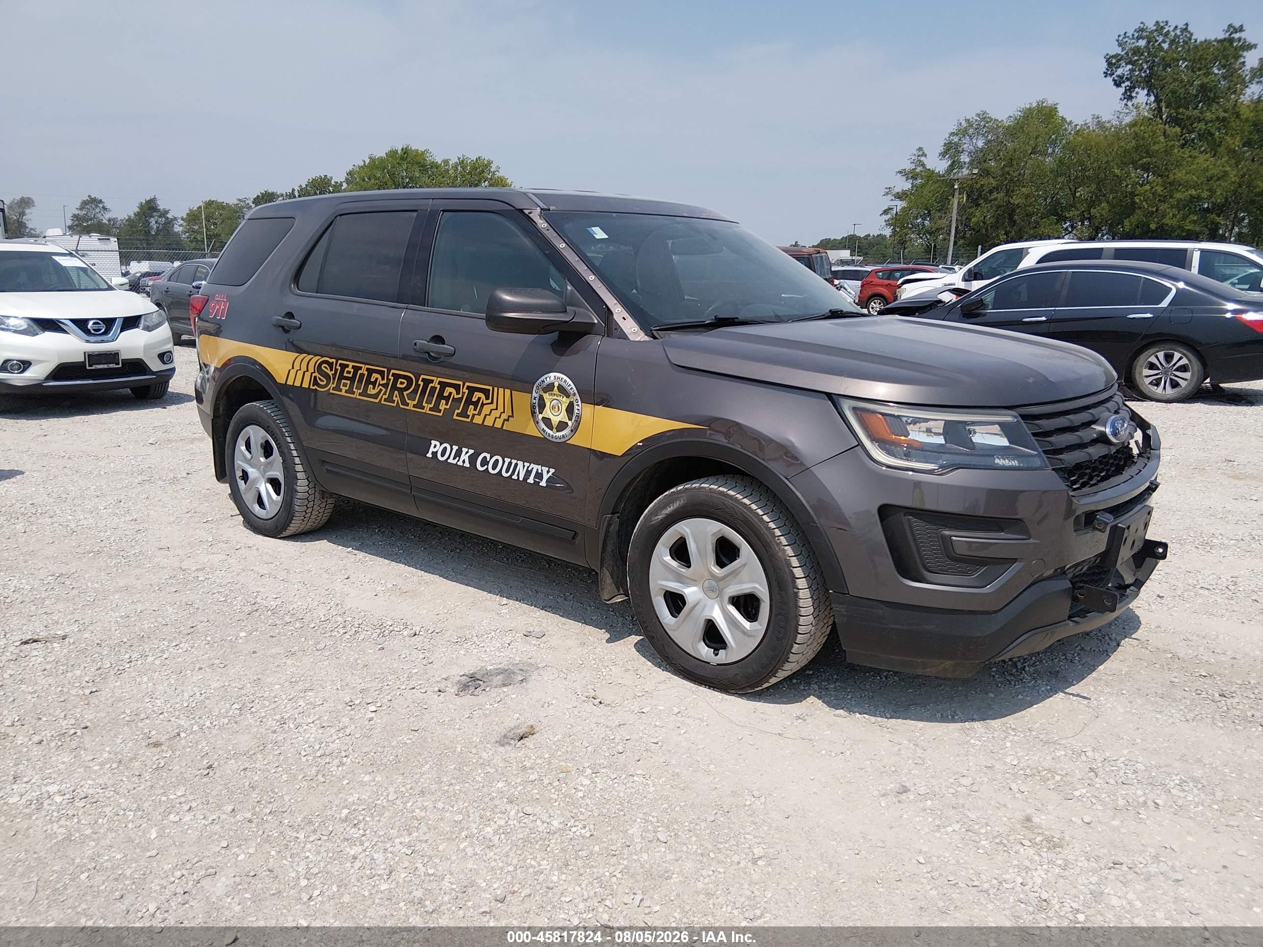 2017 Ford Police Interceptor Utility, VIN 1FM5K8ARXHGC79077 — Бок