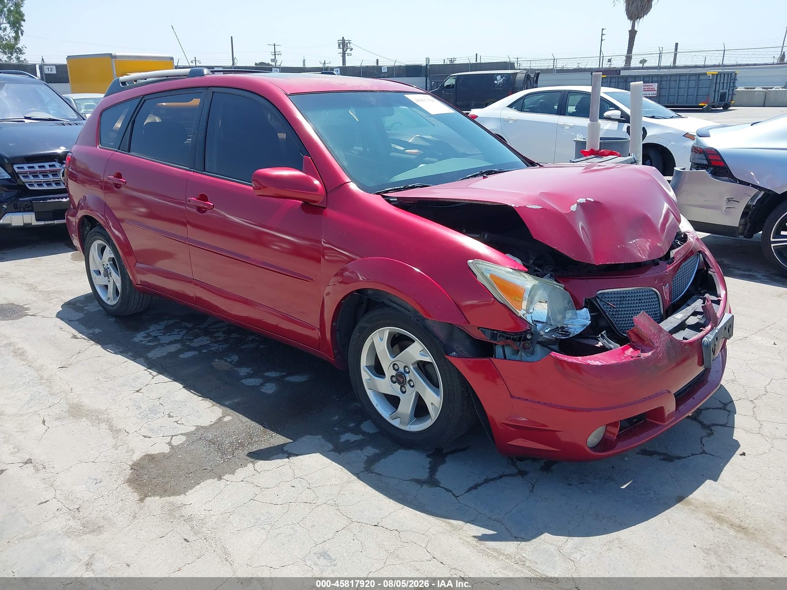 2005 Pontiac Vibe, VIN 5Y2SL63815Z403265 — Перед