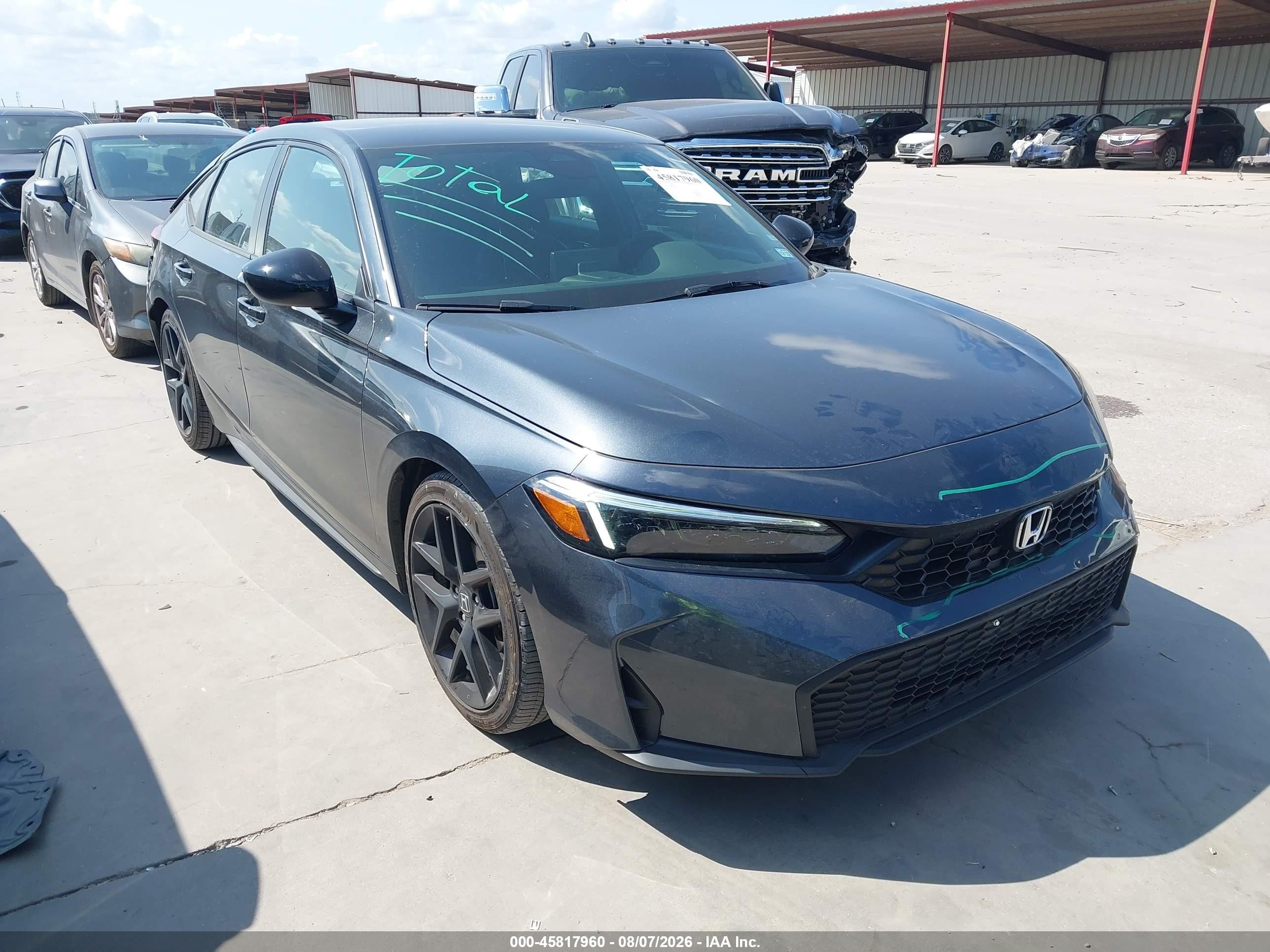 2026 Honda Civic Sport, VIN 19XFL2H80TE012944 — По всему кузову