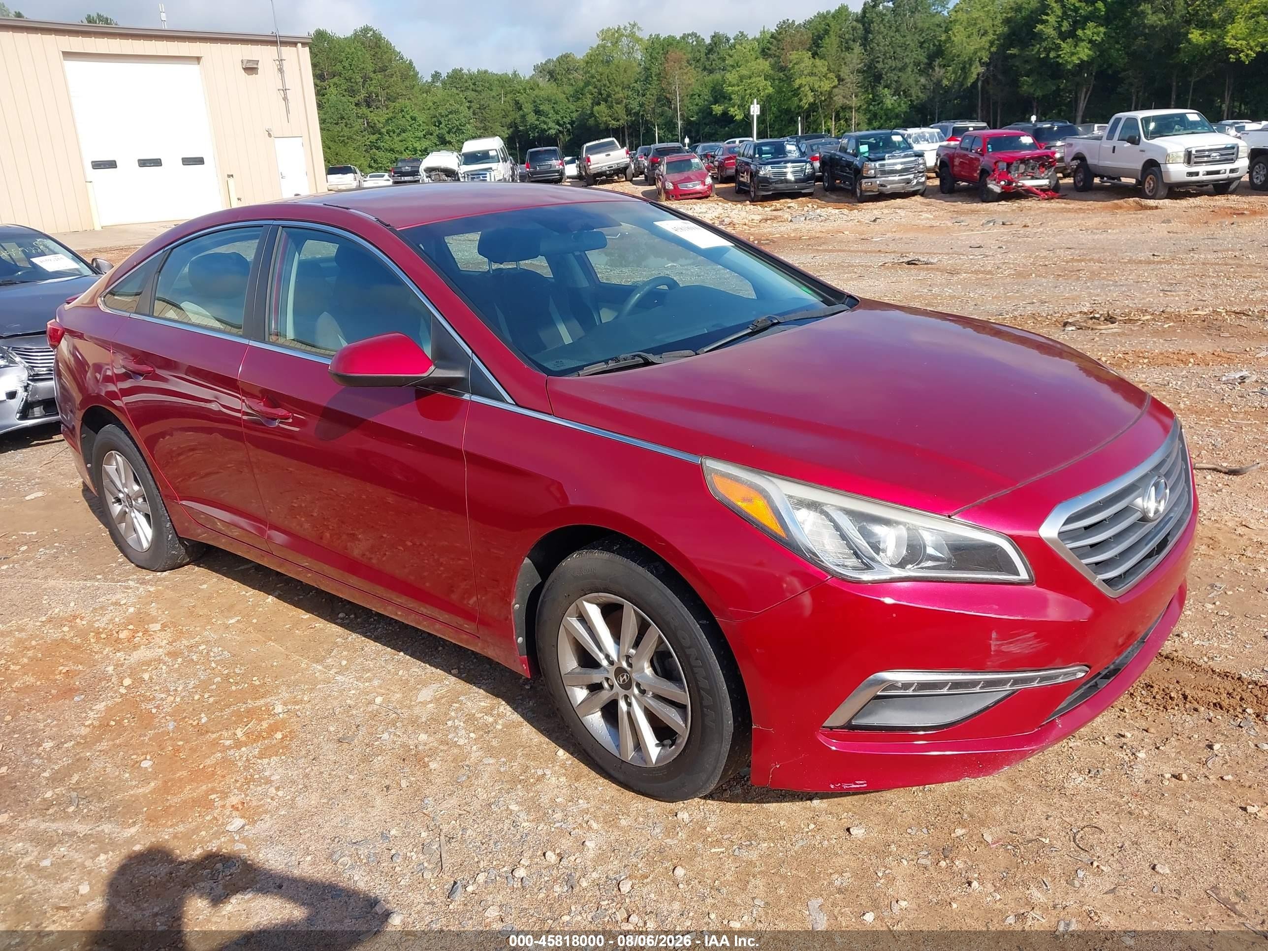 2015 Hyundai Sonata SE, VIN 5NPE24AF3FH147306 — Normal wear