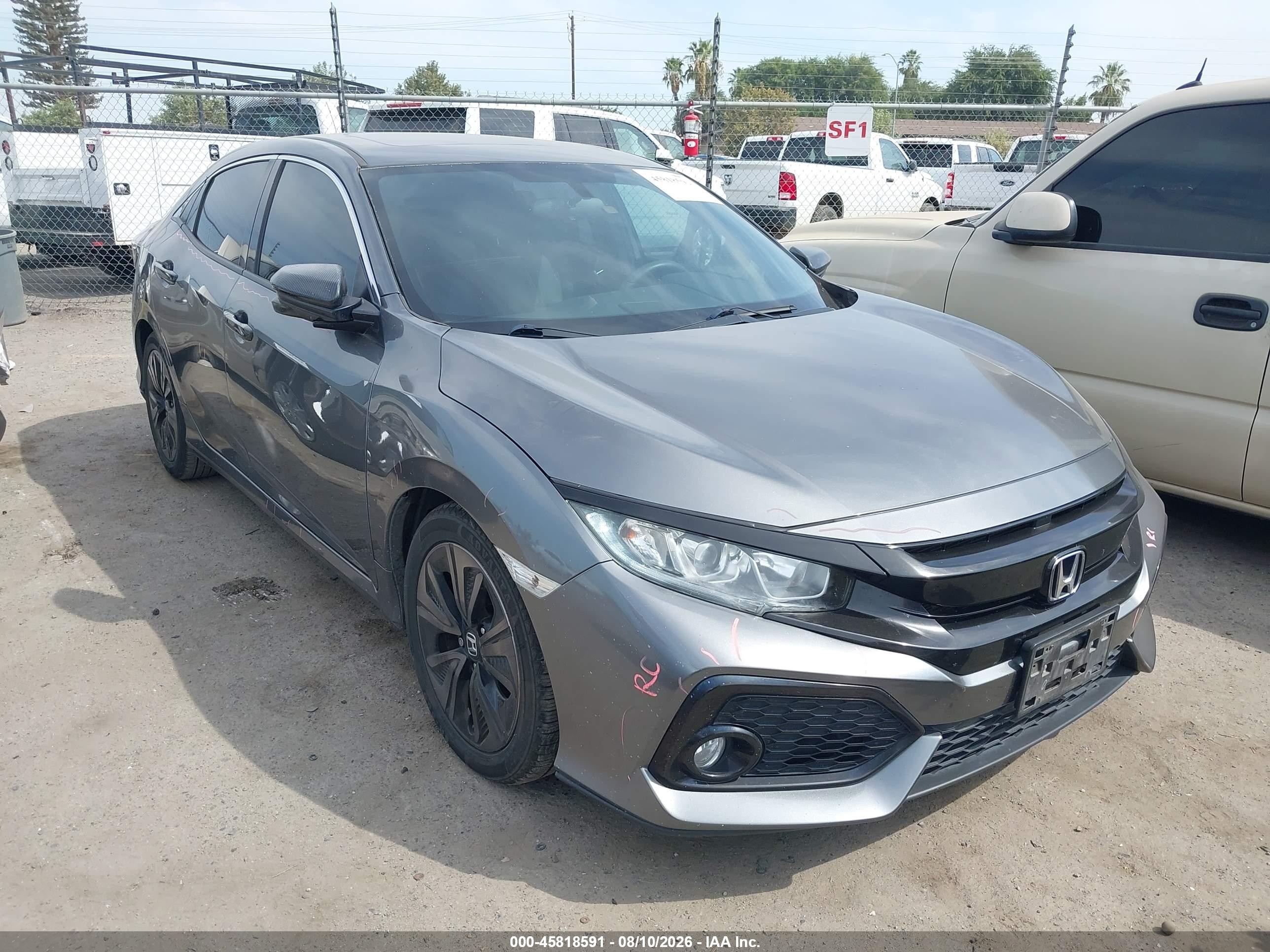 2018 Honda Civic EX, VIN SHHFK7H5XJU403210 — Side