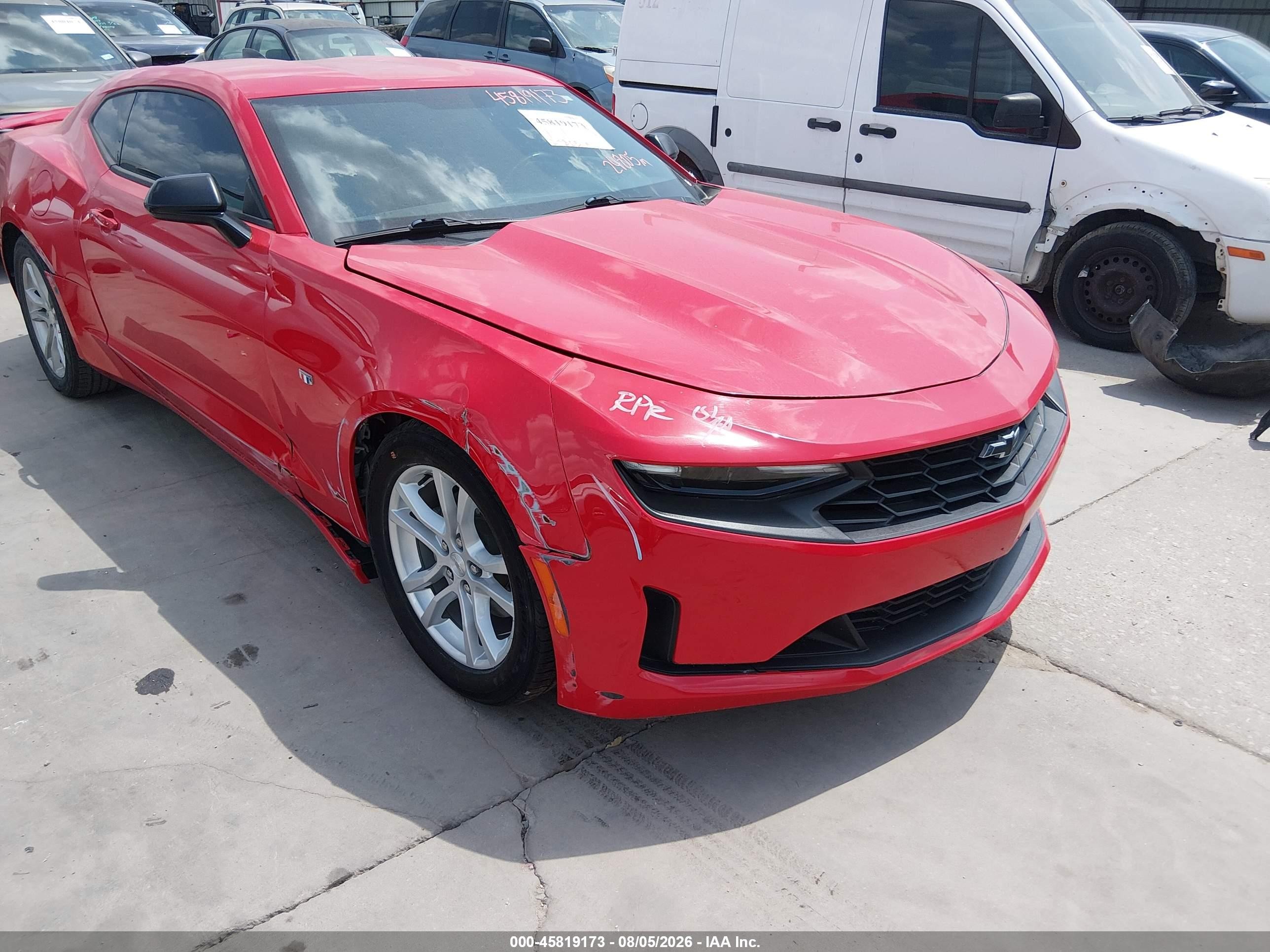 2021 Chevrolet Camaro 1LS, VIN 1G1FB1RX9M0132988 — Side