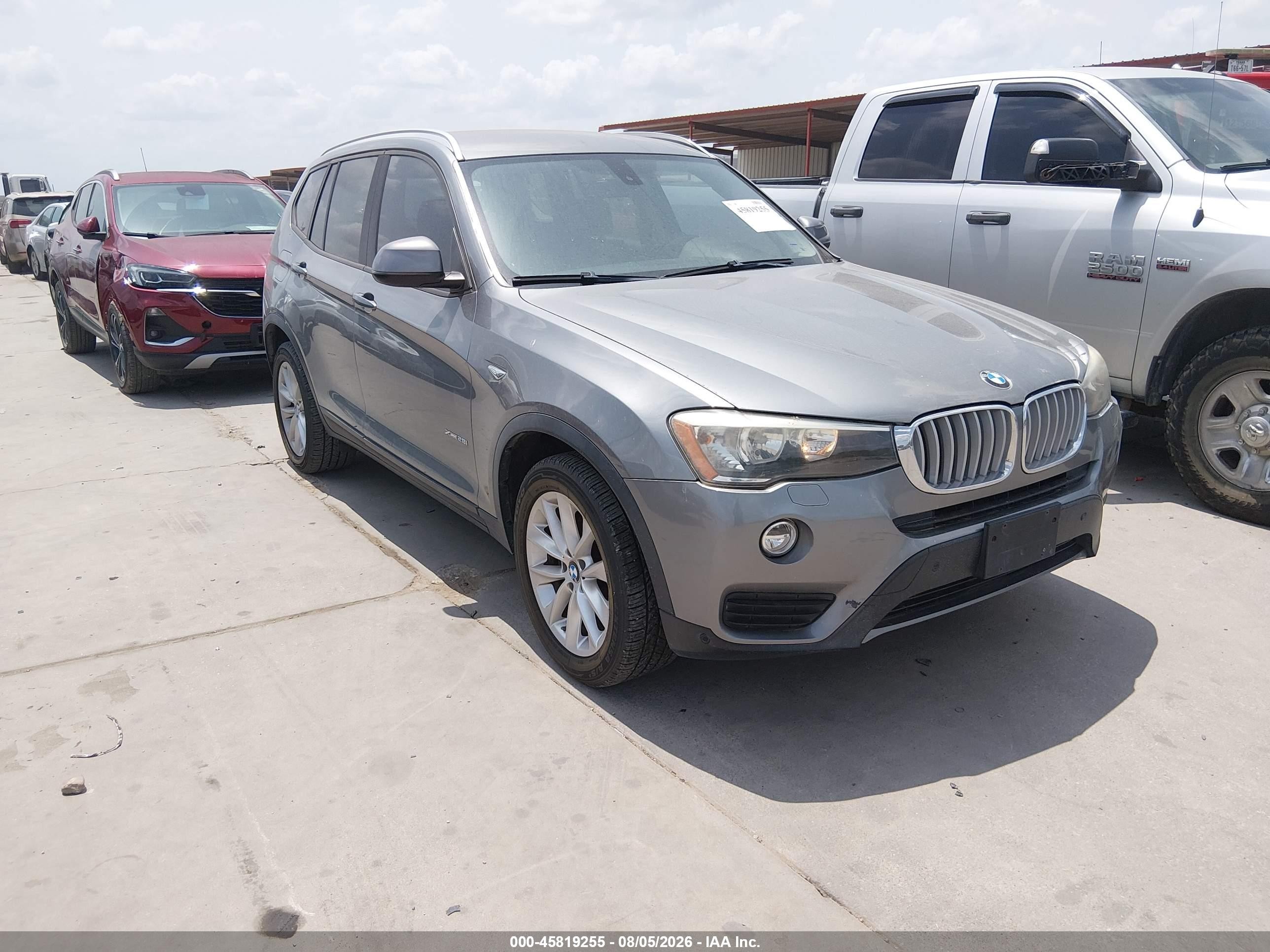 2015 BMW X3 sDrive28i, VIN 5UXWZ7C56F0F75536 — Normal wear