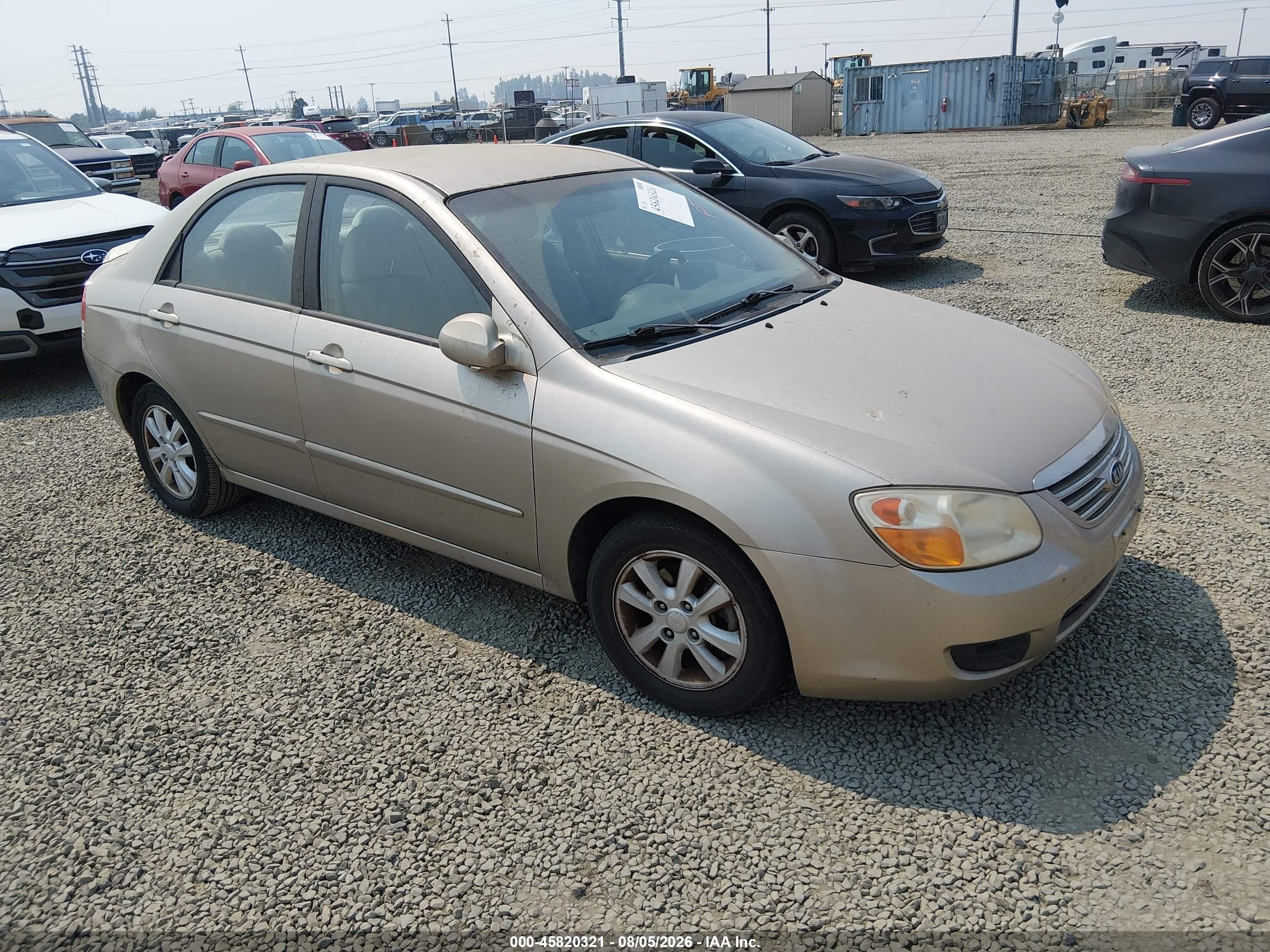 2007 Kia Spectra EX, VIN KNAFE121775408576 — Обычный износ