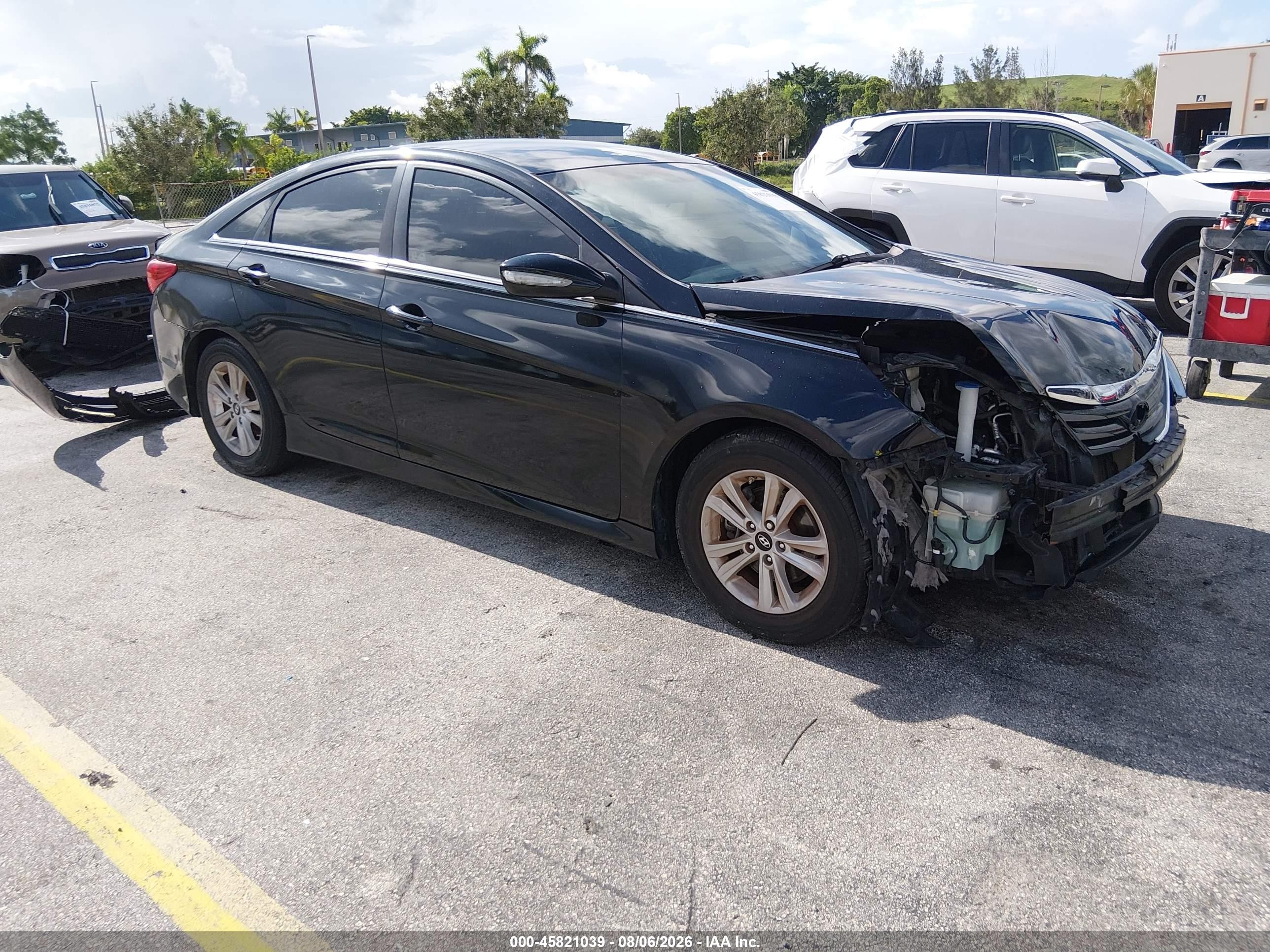 2014 Hyundai Sonata GLS, VIN 5NPEB4AC6EH941348 — Front end