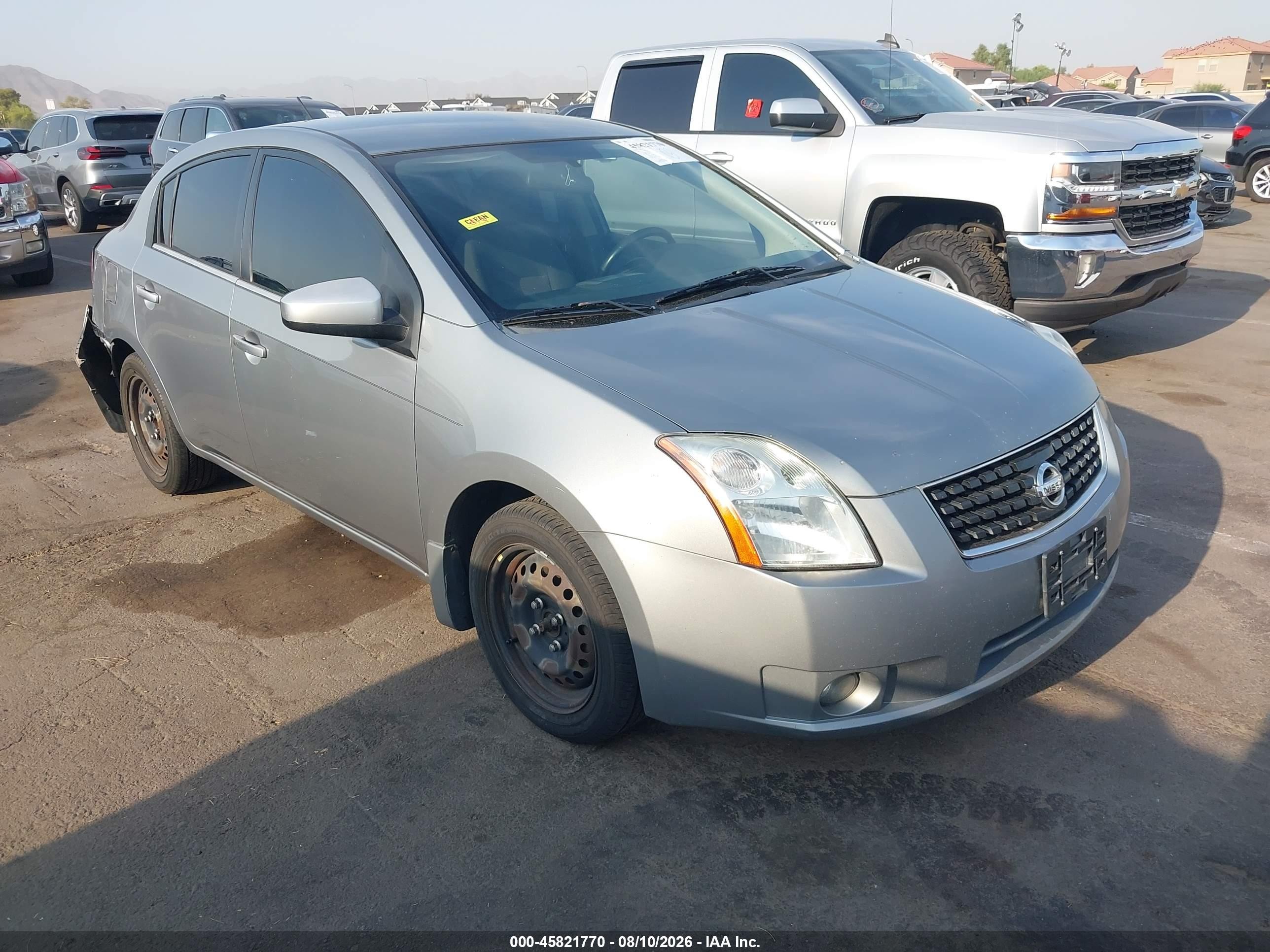 2008 Nissan Sentra SL, VIN 3N1AB61E98L627373 — Зад