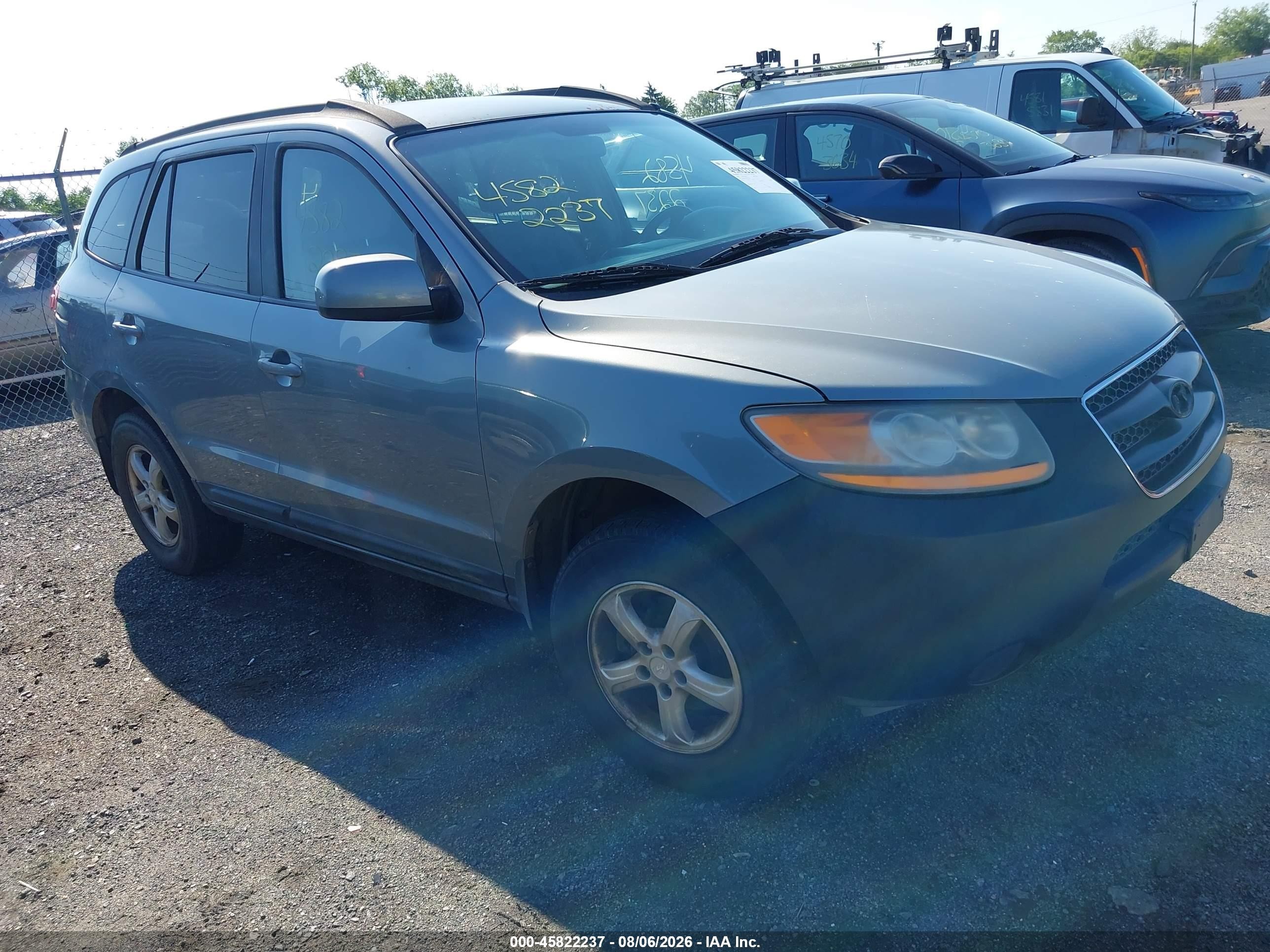 2008 Hyundai Santa Fe GLS, VIN 5NMSG13DX8H177904 — Обычный износ