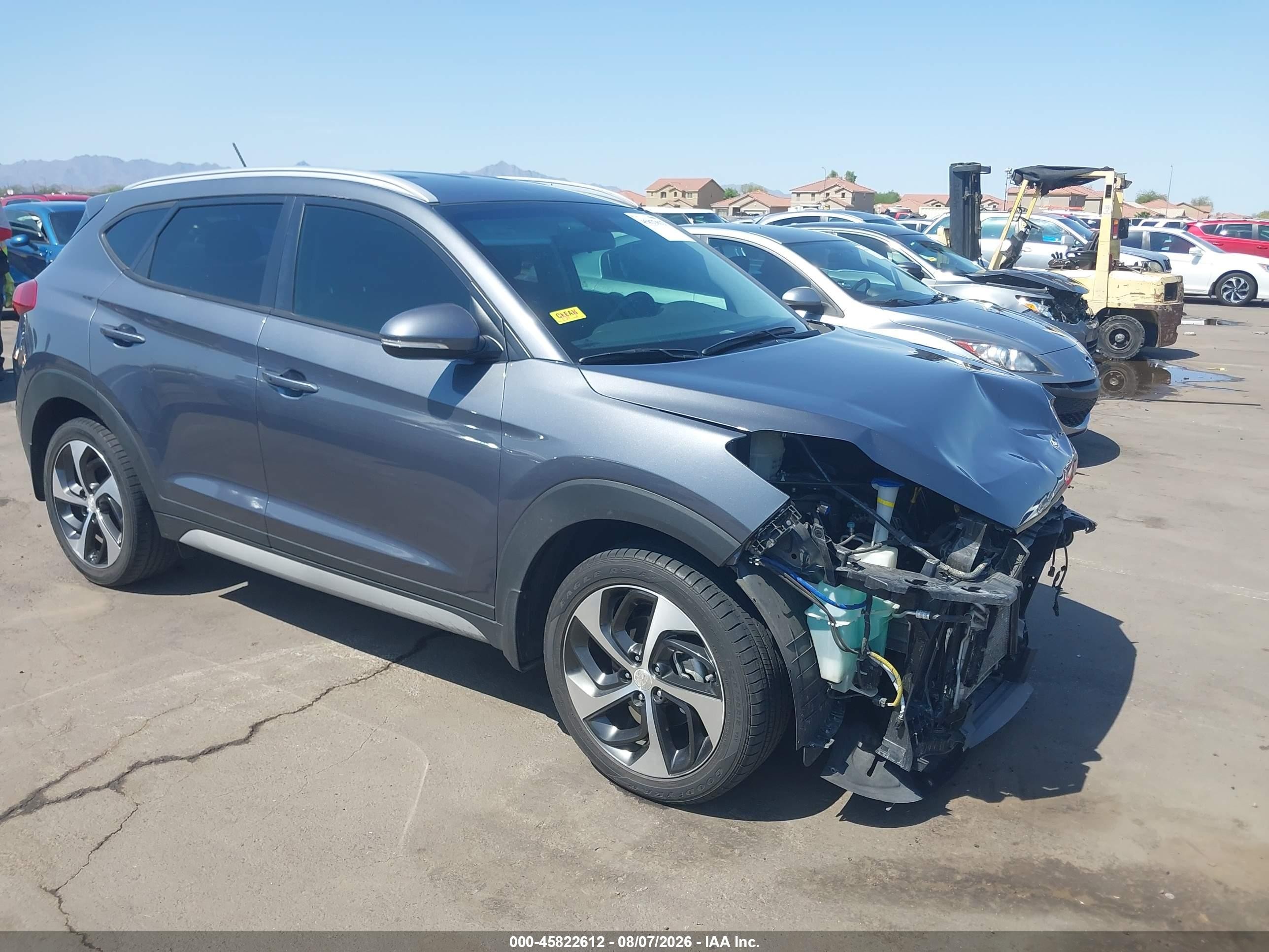 2017 Hyundai Tucson Sport, VIN KM8J33A20HU429426 — Front end