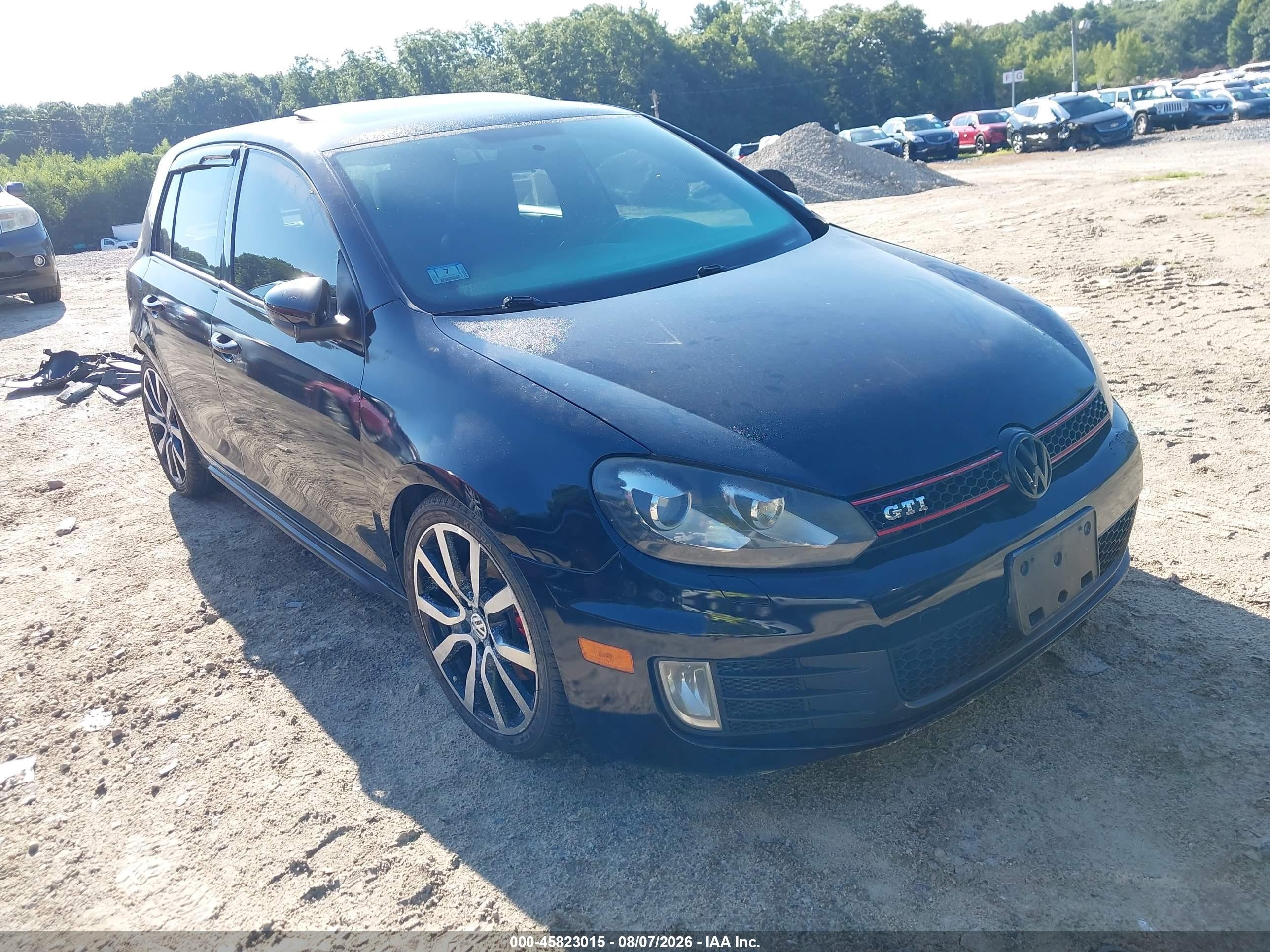 2012 Volkswagen Golf GTI PZEV, VIN WVWHD7AJ3CW036967 — Rear end