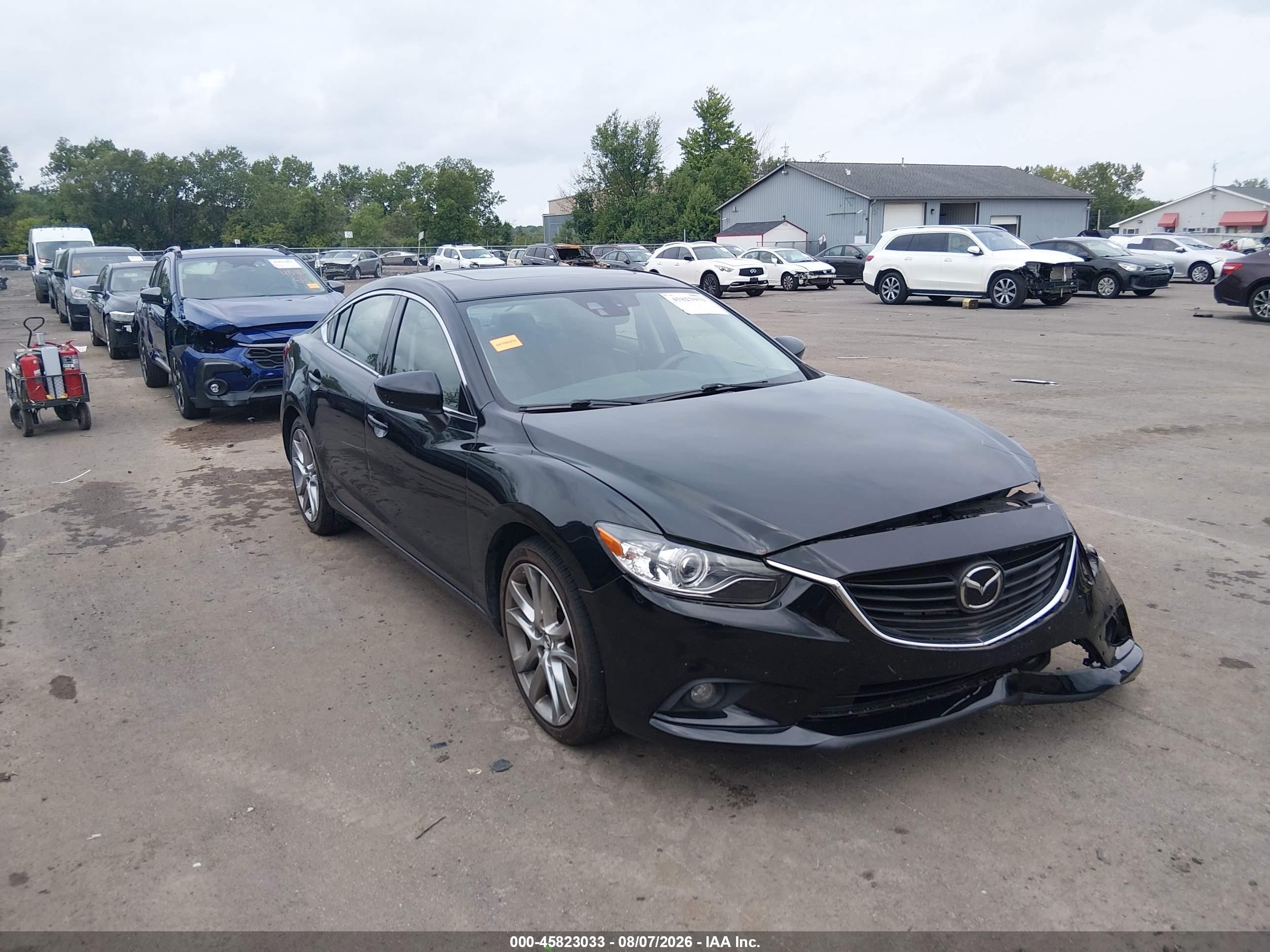 2014 Mazda 6 i Grand Touring, VIN JM1GJ1W63E1114248 — Front end