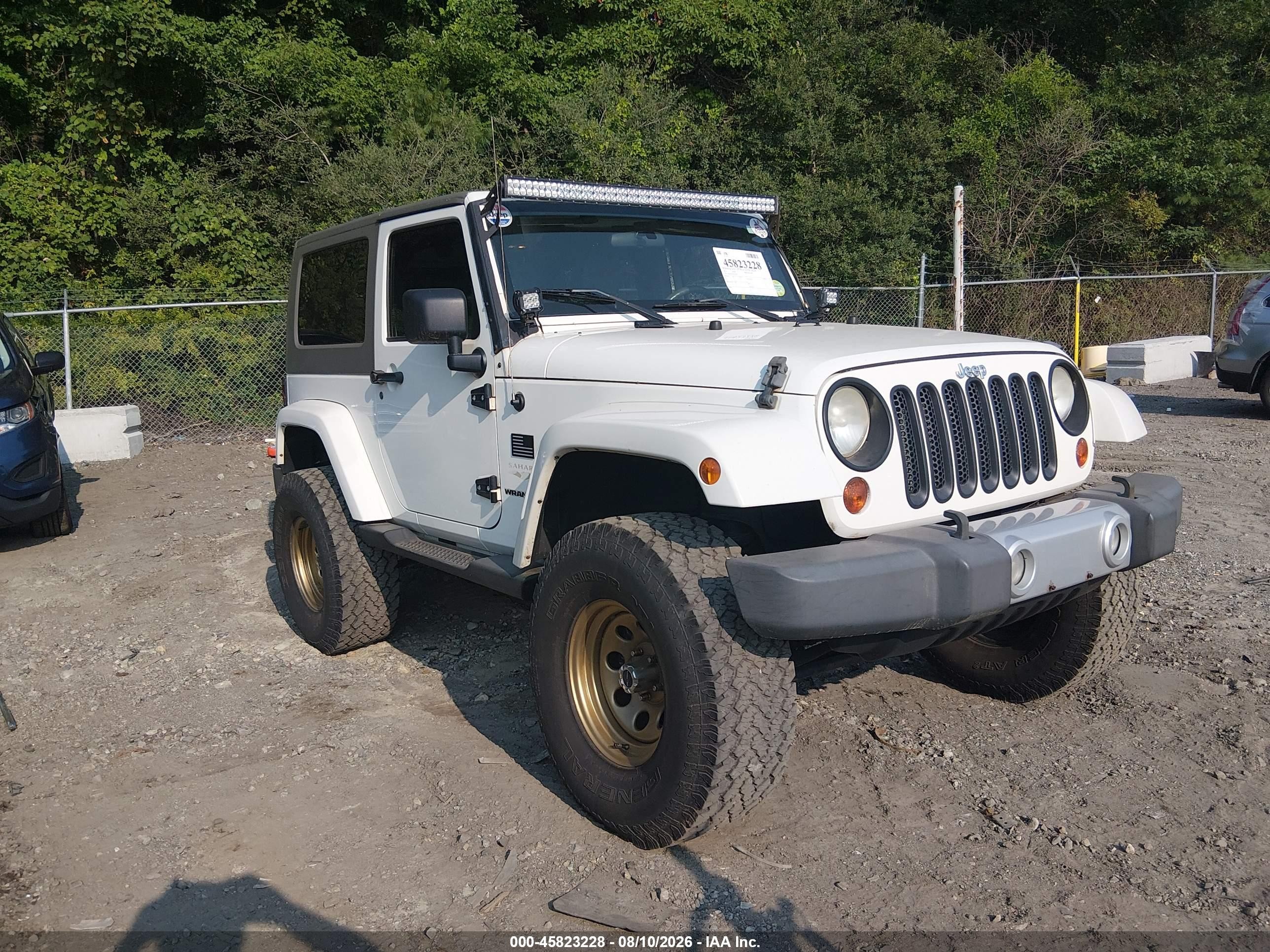 2010 Jeep Wrangler Sahara, VIN 1J4AA5D1XAL208415 — Normal wear