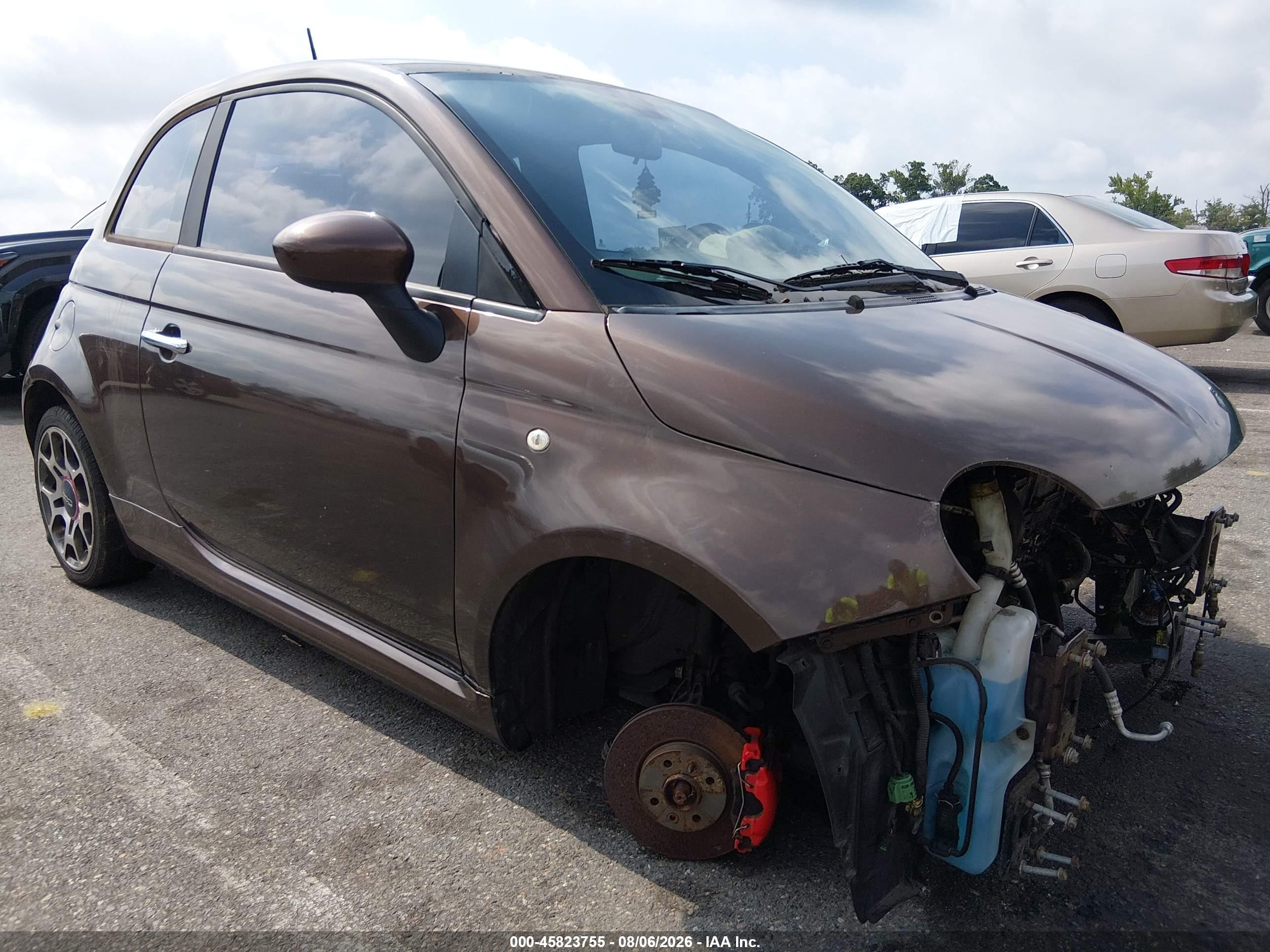 2012 FIAT 500 Sport, VIN 3C3CFFBR1CT112862 — Normal wear