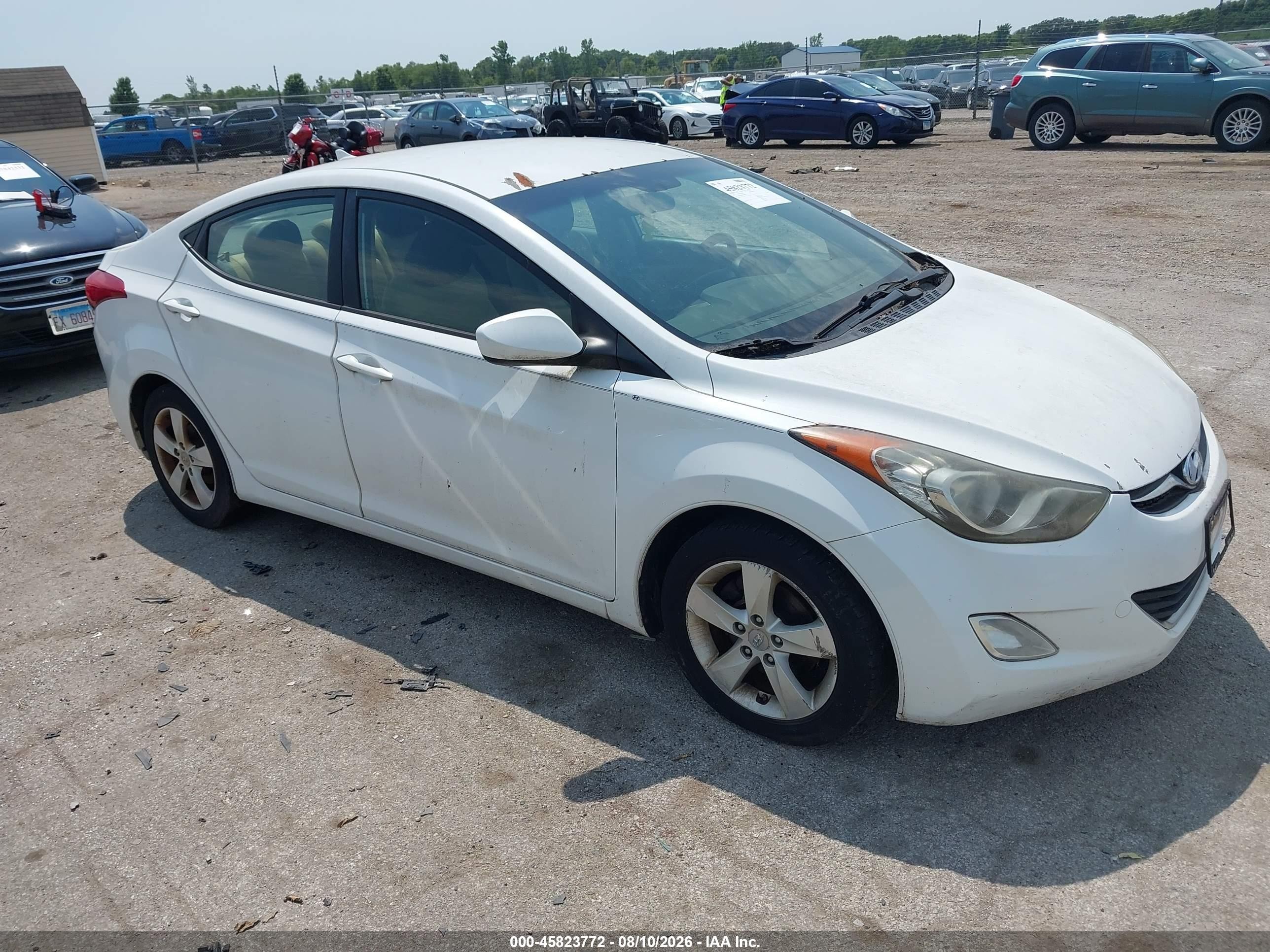 2012 Hyundai Elantra Limited, VIN 5NPDH4AE8CH066881 — Normal wear