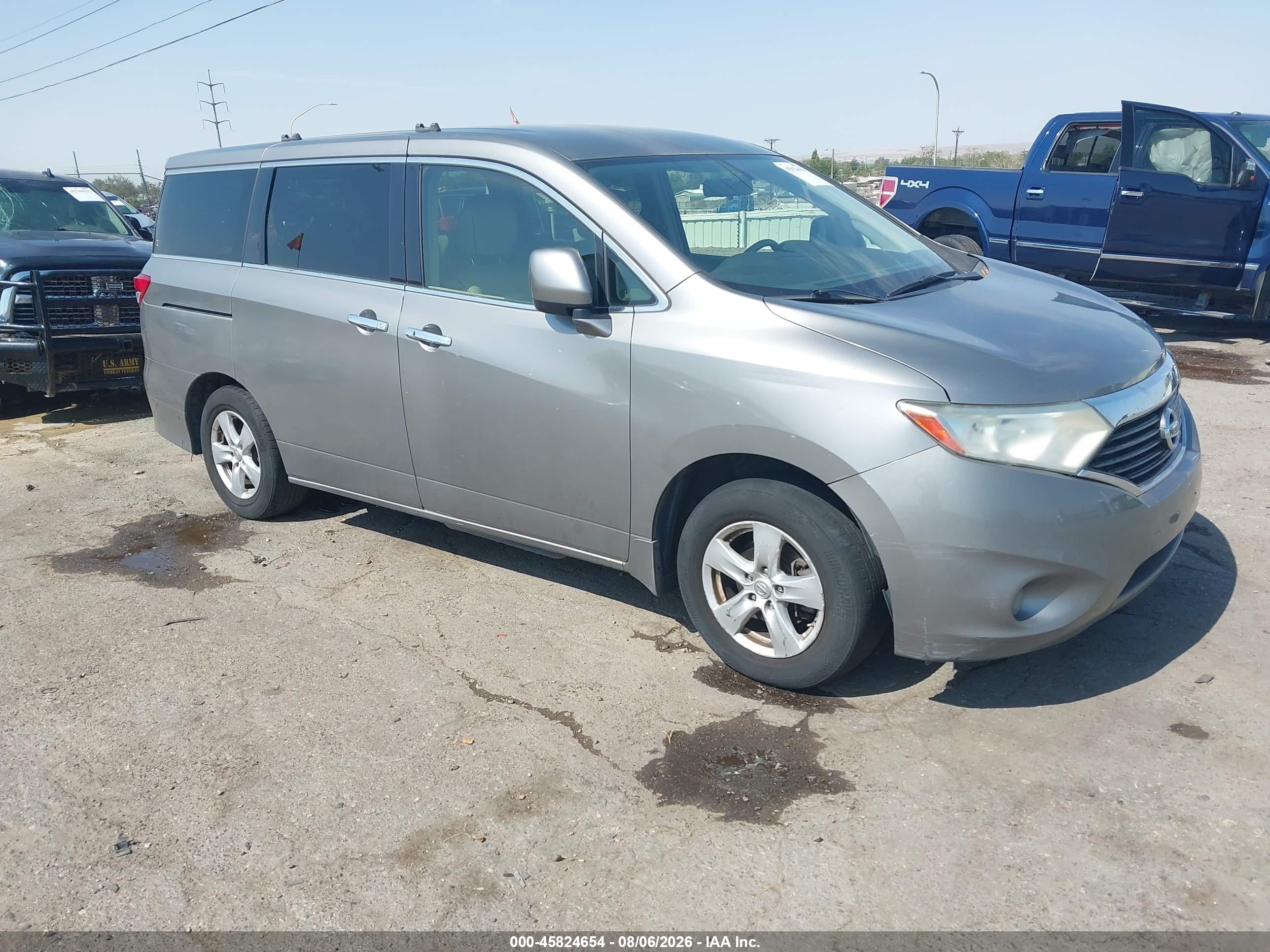 2013 Nissan Quest S, VIN JN8AE2KP6D9070362 — Normal wear