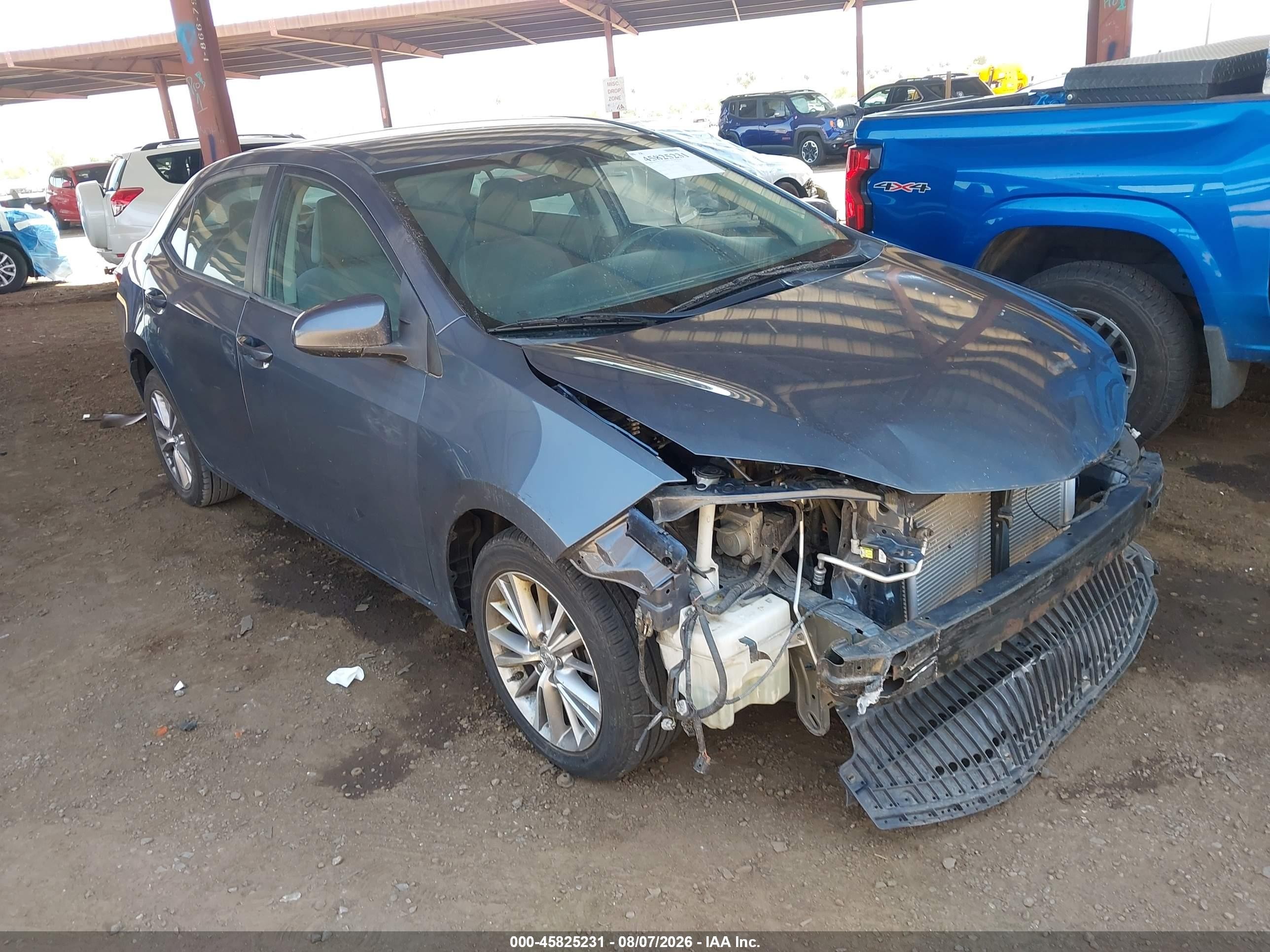 2014 Toyota Corolla LE Plus, VIN 5YFBURHE3EP011511 — Front end