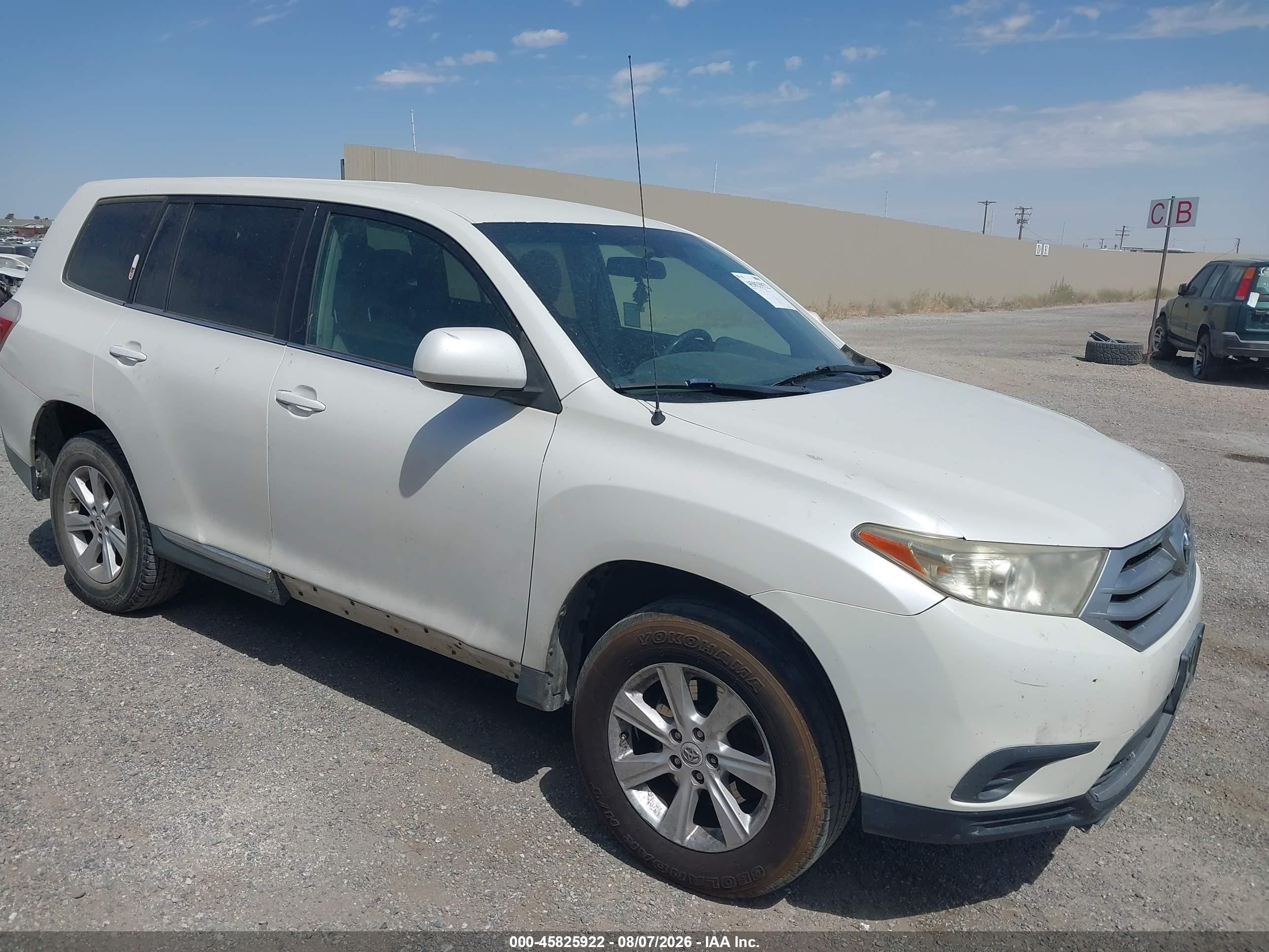 2012 Toyota Highlander SE, VIN 5TDZA3EH0CS021386 — Normal wear