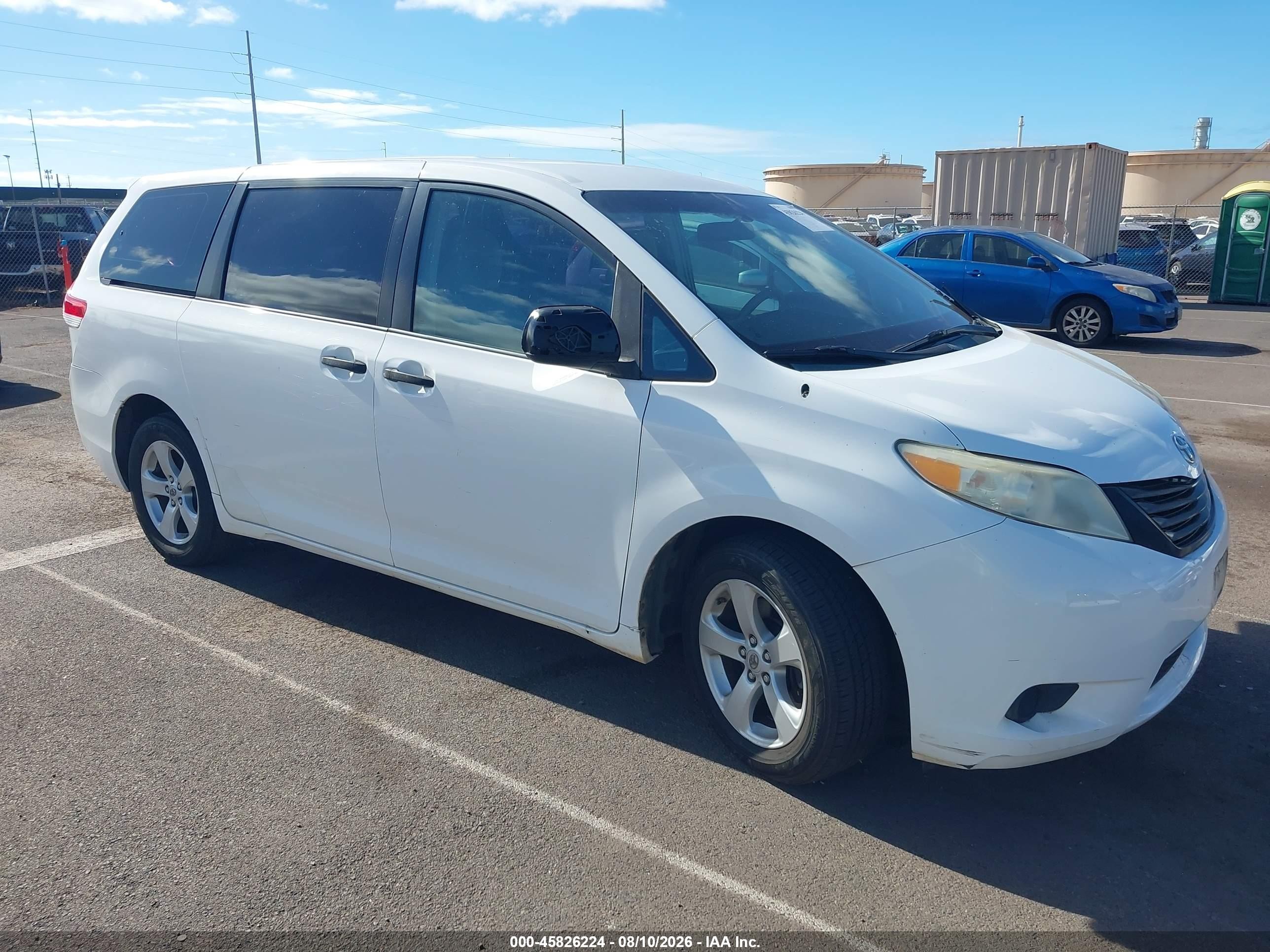 2012 Toyota Sienna LE, VIN 5TDKA3DC7CS015978 — All over