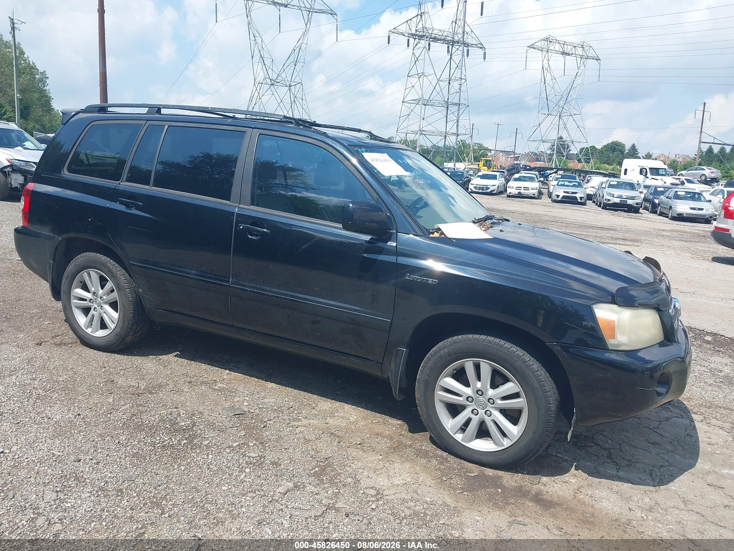 2006 Toyota Highlander Limited, VIN JTEDW21A160004677 — Normal wear
