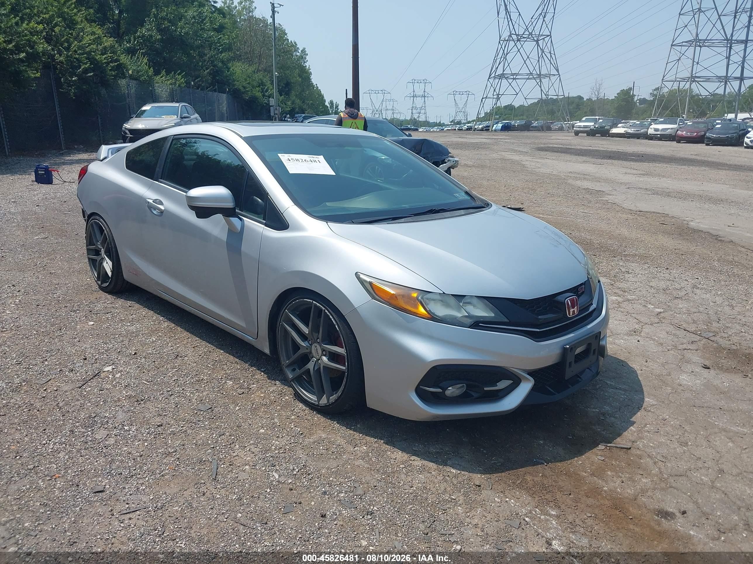 2015 Honda Civic Si, VIN 2HGFG4A53FH707977 — Rear end