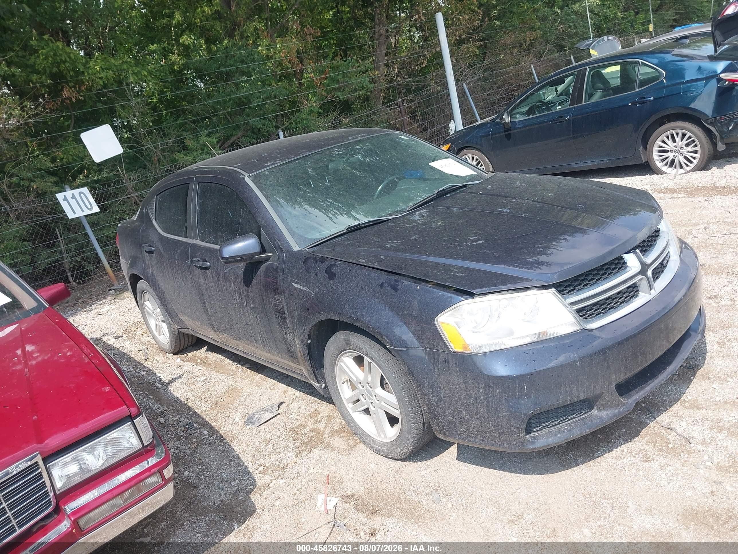 2012 Dodge Avenger SXT, VIN 1C3CDZCBXCN142158 — Normal wear