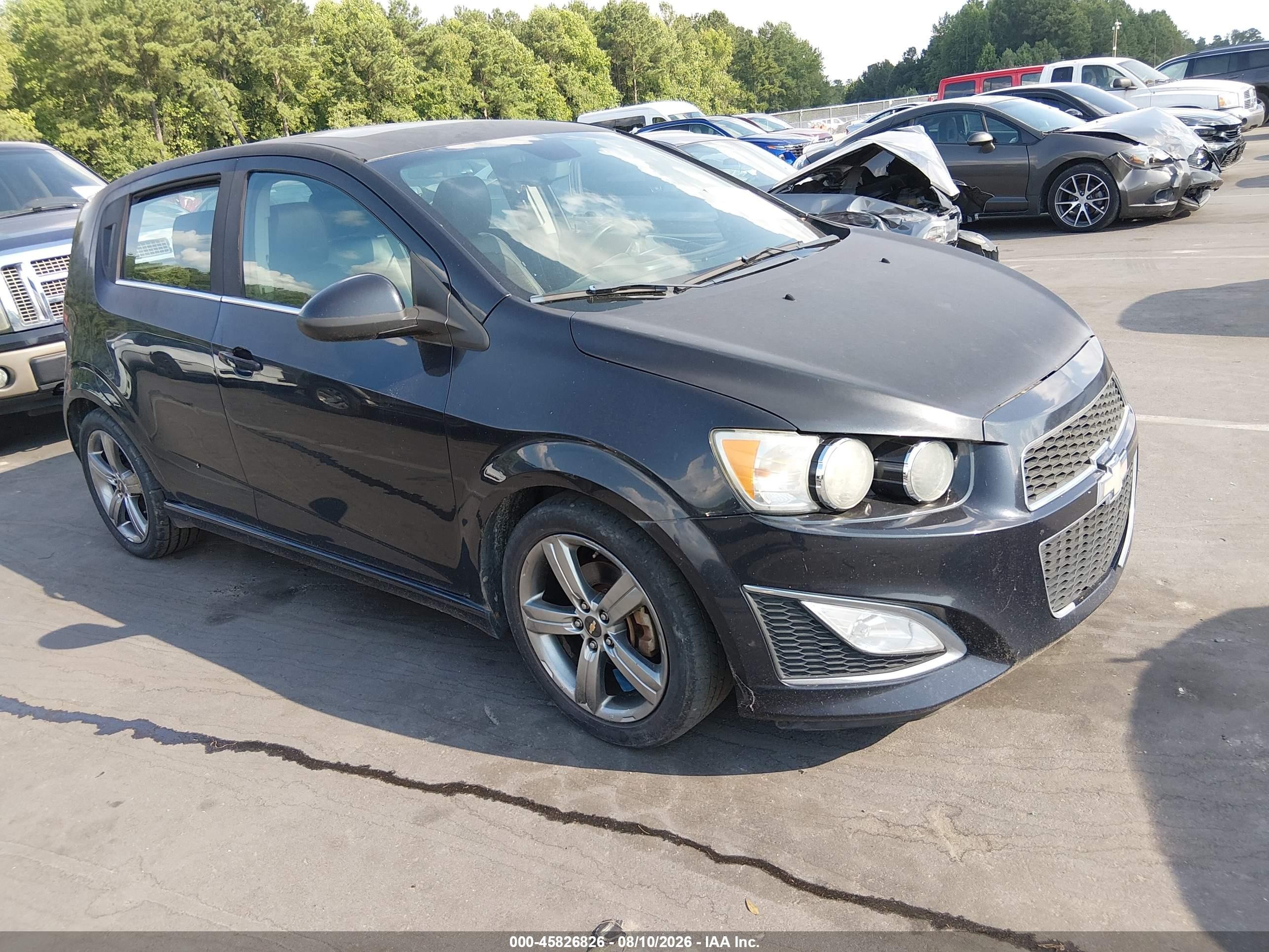 2013 Chevrolet Sonic RS, VIN 1G1JG6SB4D4245389 — Normal wear