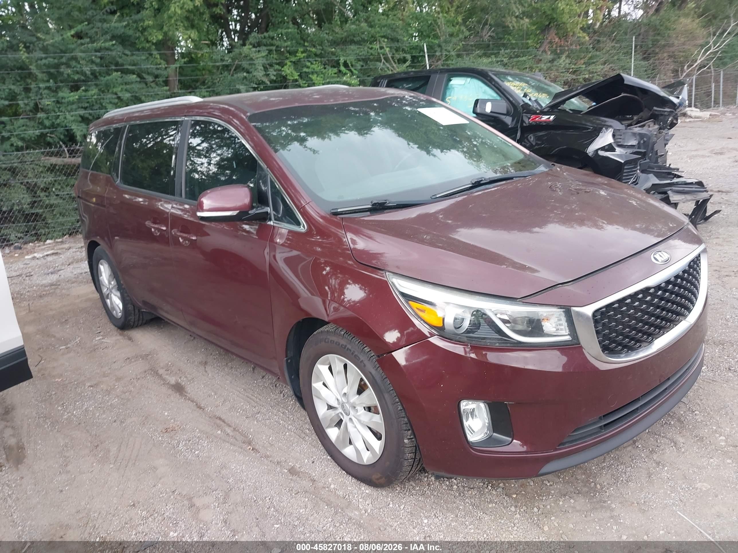 2016 Kia Sedona SX, VIN KNDMC5C14G6128680 — Обычный износ