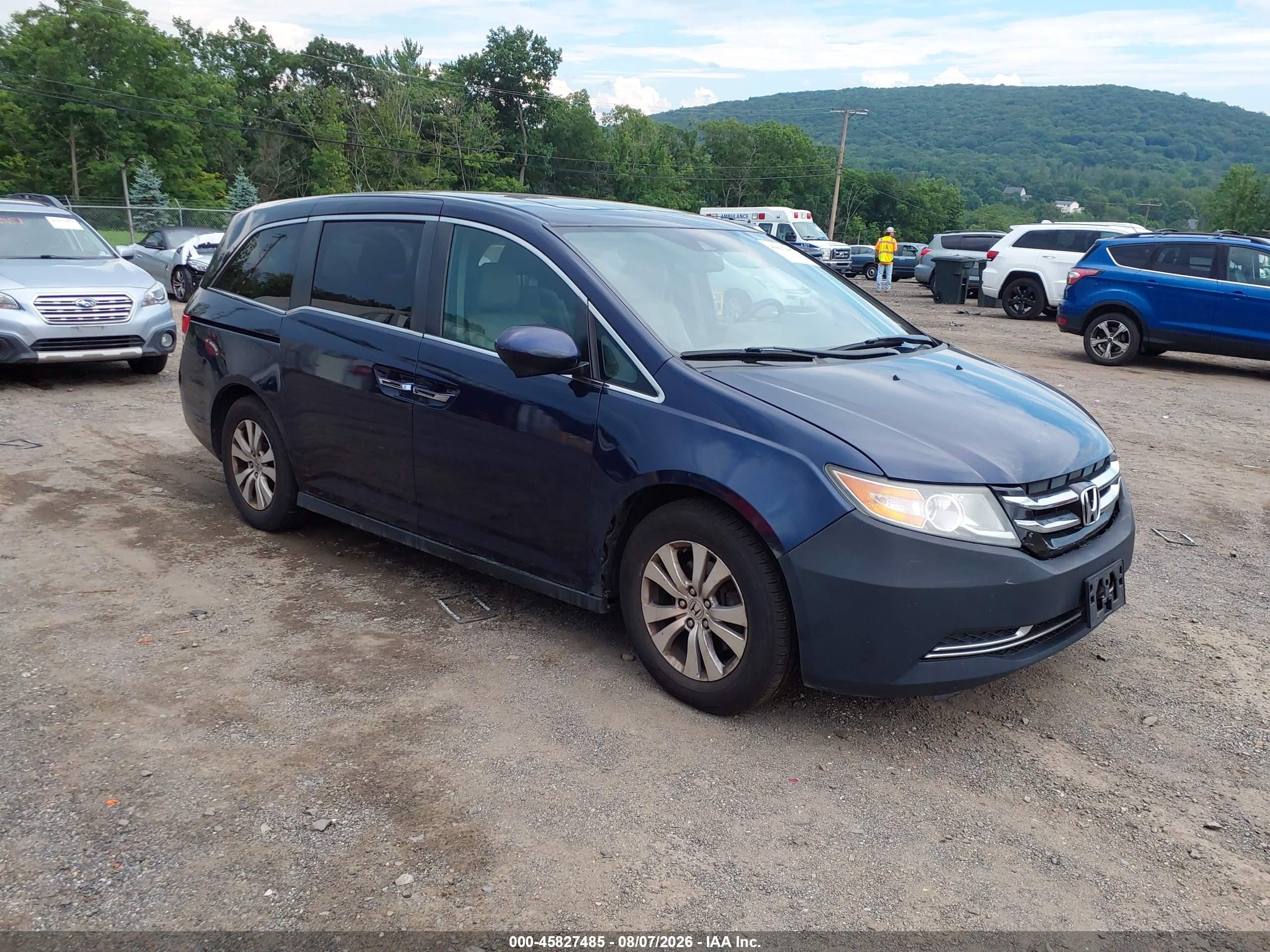 2016 Honda Odyssey EX-L, VIN 5FNRL5H66GB133314 — Обычный износ