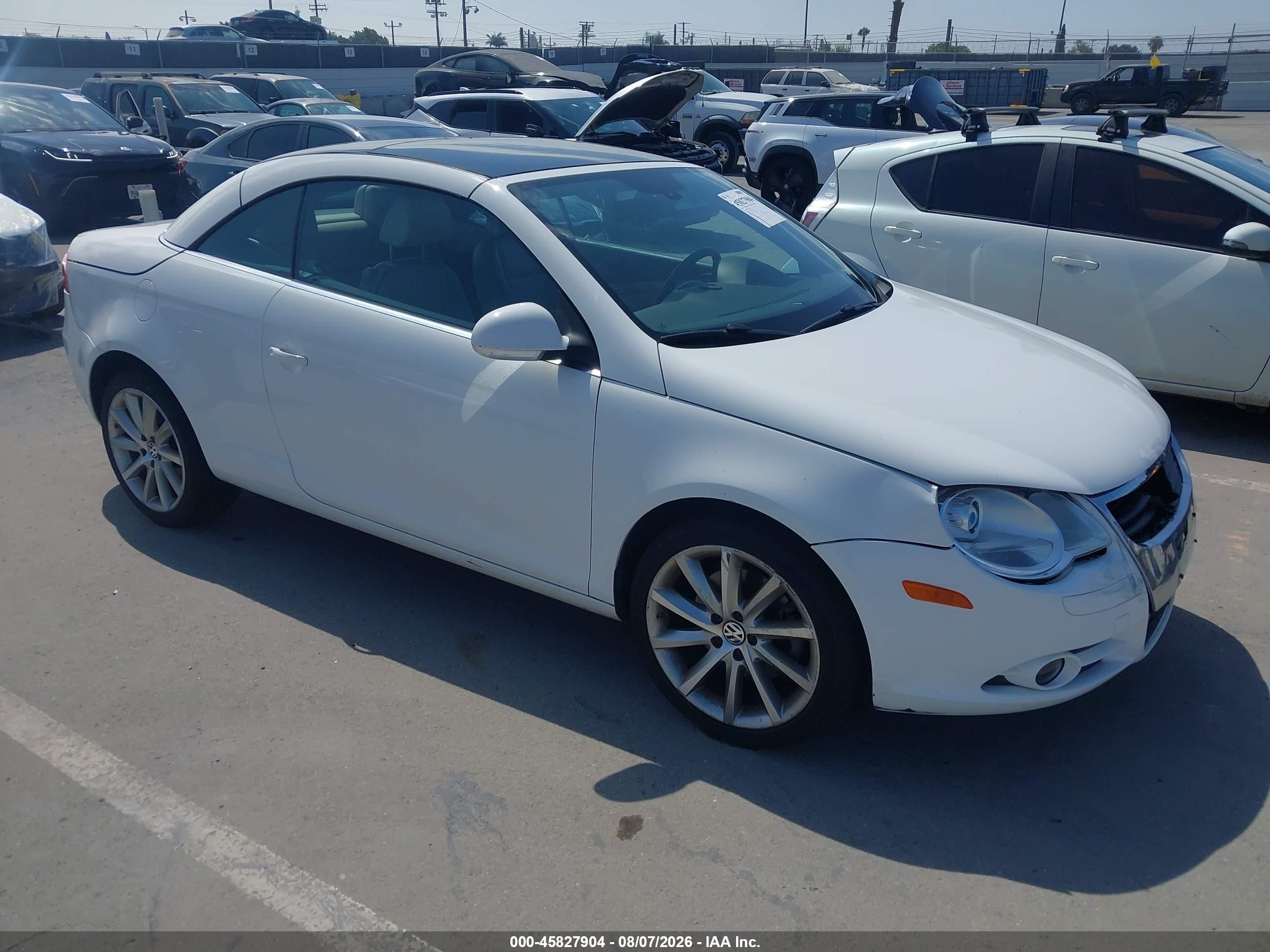 2007 Volkswagen Eos 2.0T, VIN WVWDA71F67V015318 — Rear end