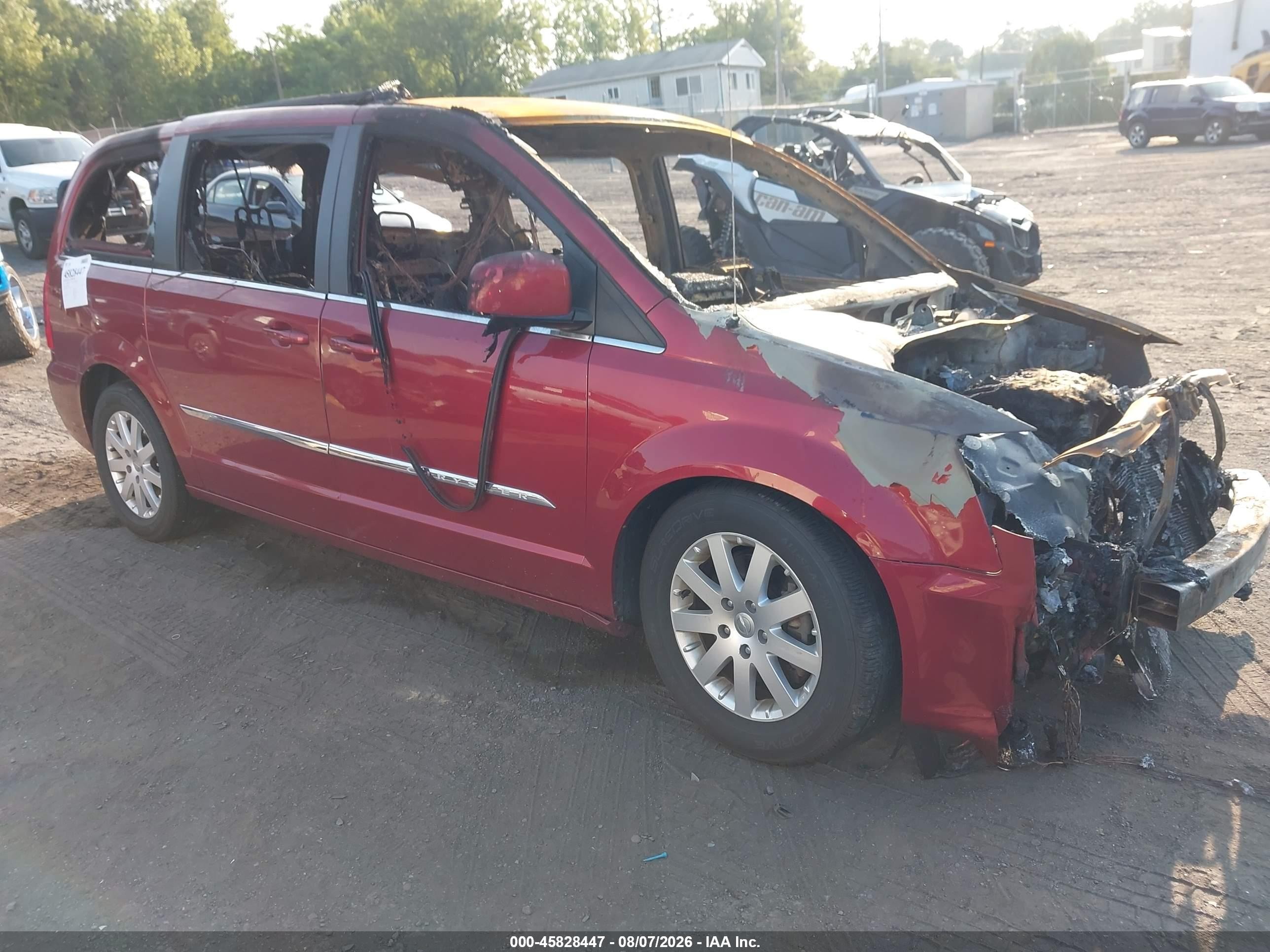 2014 Chrysler Town & Country Touring, VIN 2C4RC1BG5ER343107 — Burn