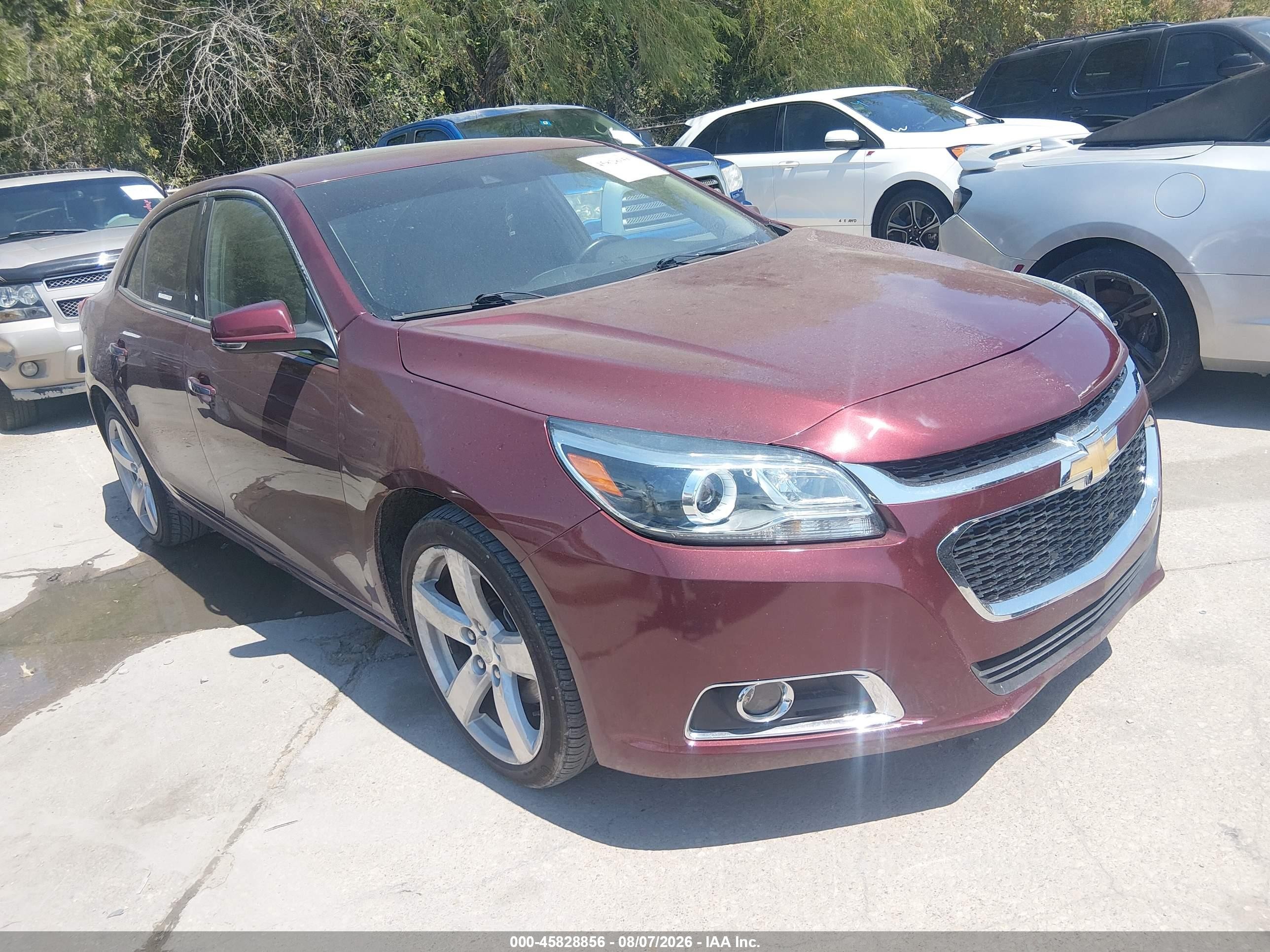 2015 Chevrolet Malibu LTZ, VIN 1G11G5SX2FF156093 — Repossession
