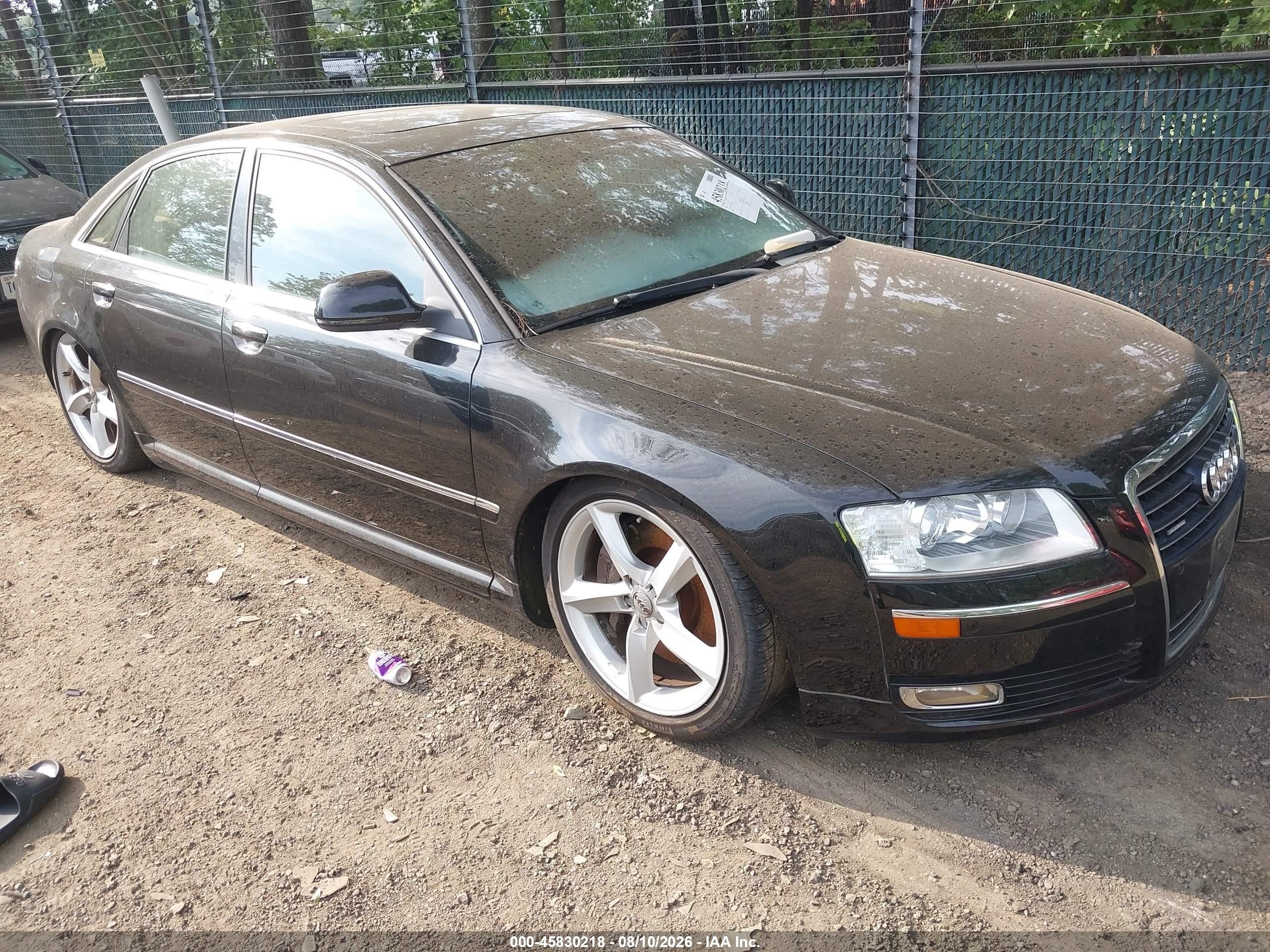 2008 Audi A8, VIN WAULV94E28N011862 — Not stated