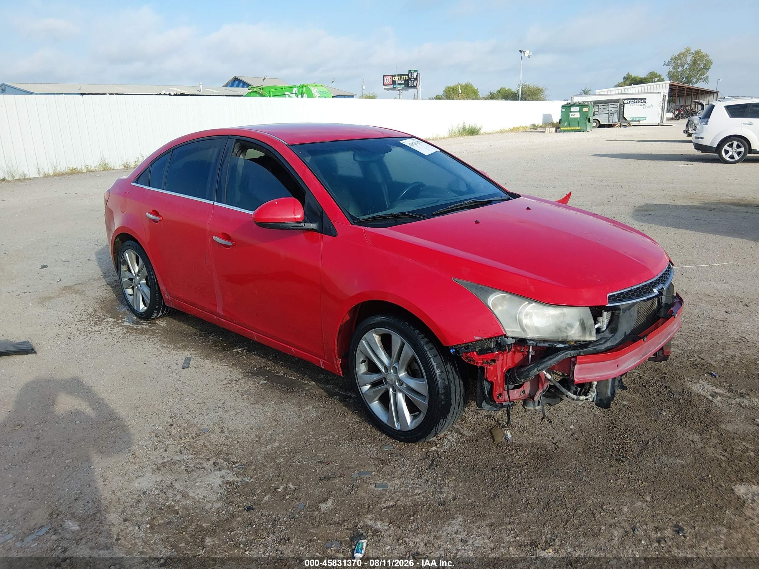 2014 Chevrolet Cruze LTZ, VIN 1G1PG5SB9E7256358 — Normal wear