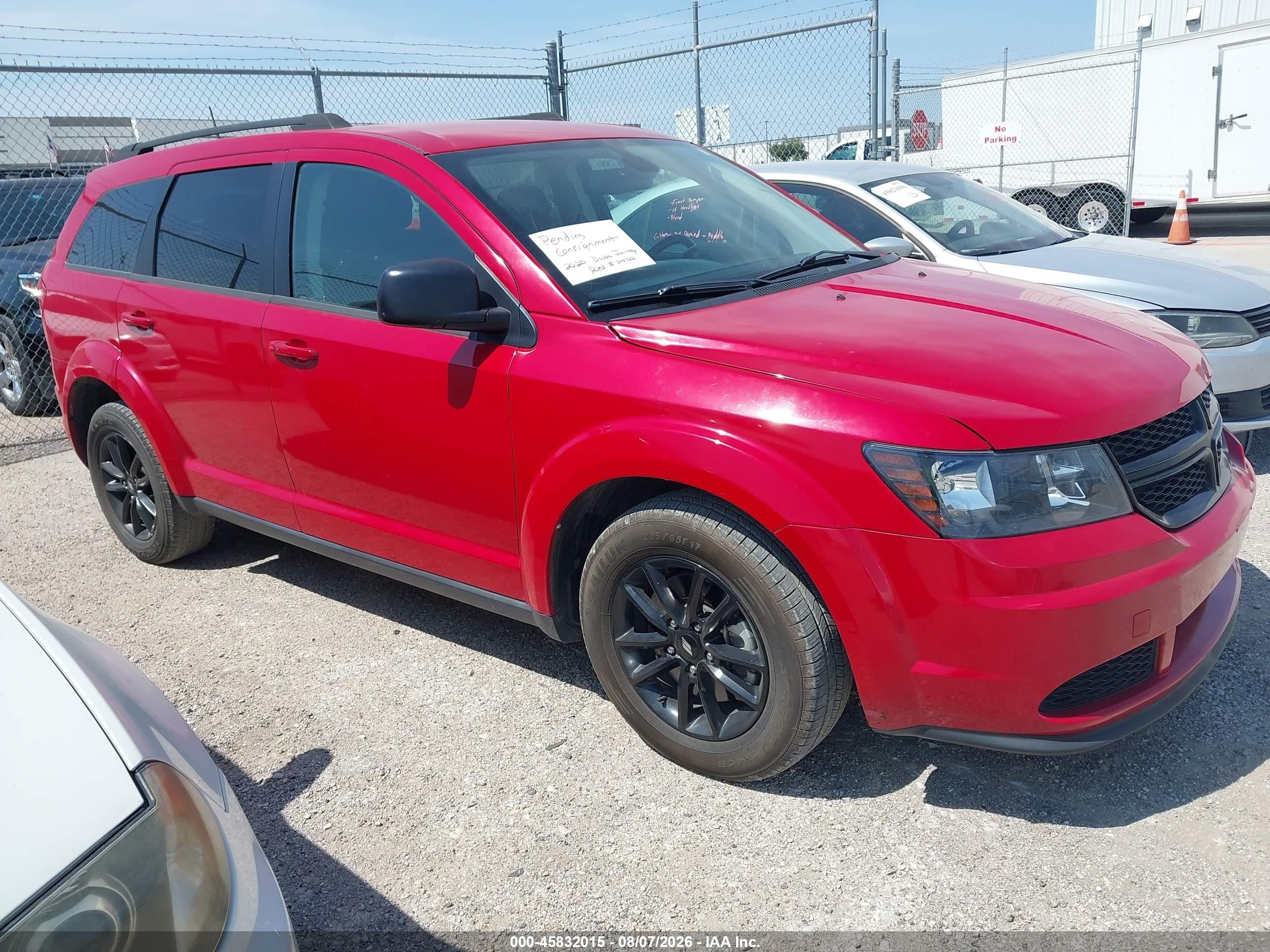 2020 Dodge Journey SE Value, VIN 3C4PDCABXLT249322 — Зад