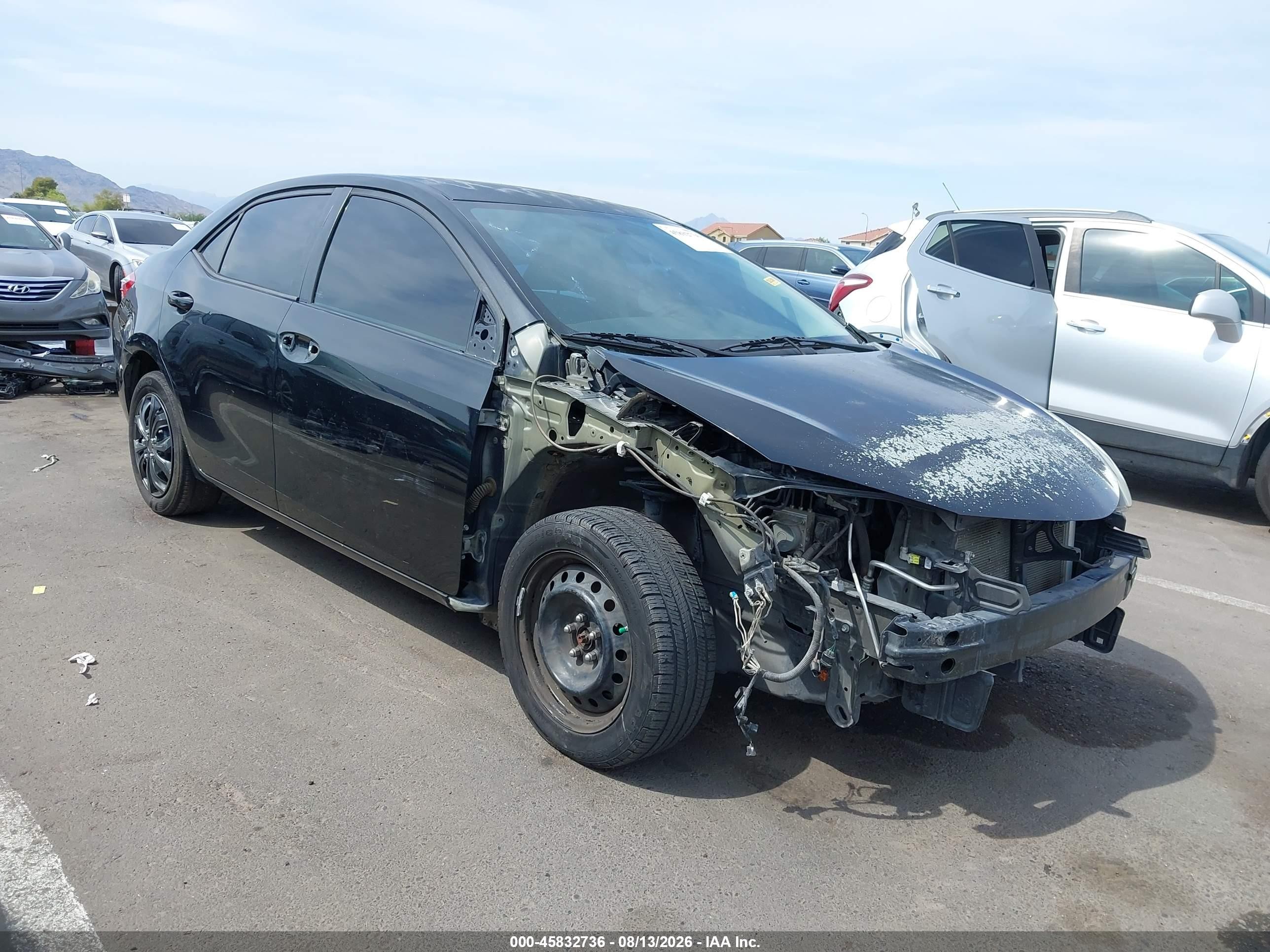 2014 Toyota Corolla S Plus, VIN 2T1BURHE3EC128425 — Front end
