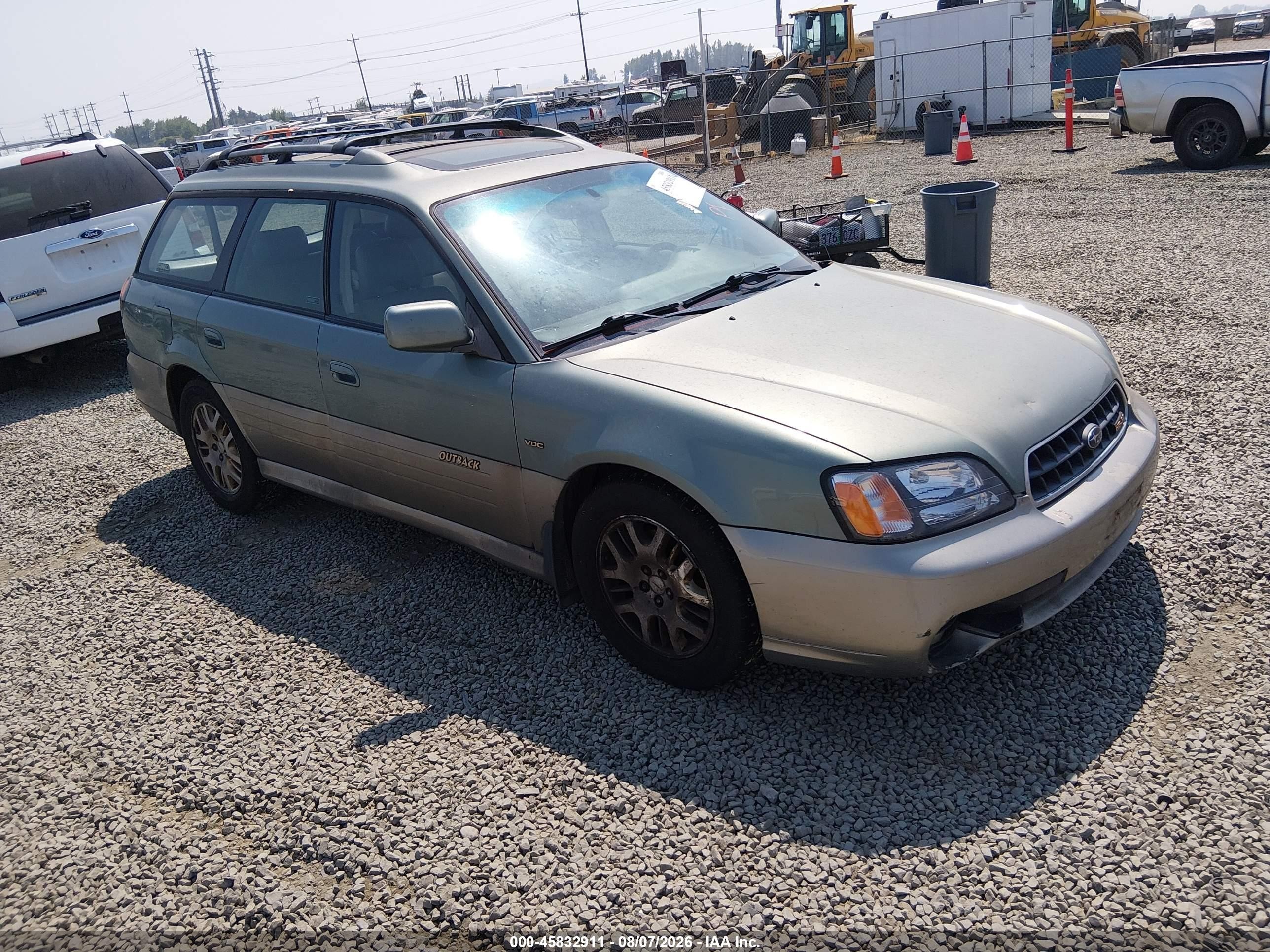 2003 Subaru Legacy Outback VDC, VIN 4S3BH896837605287 — Normal wear