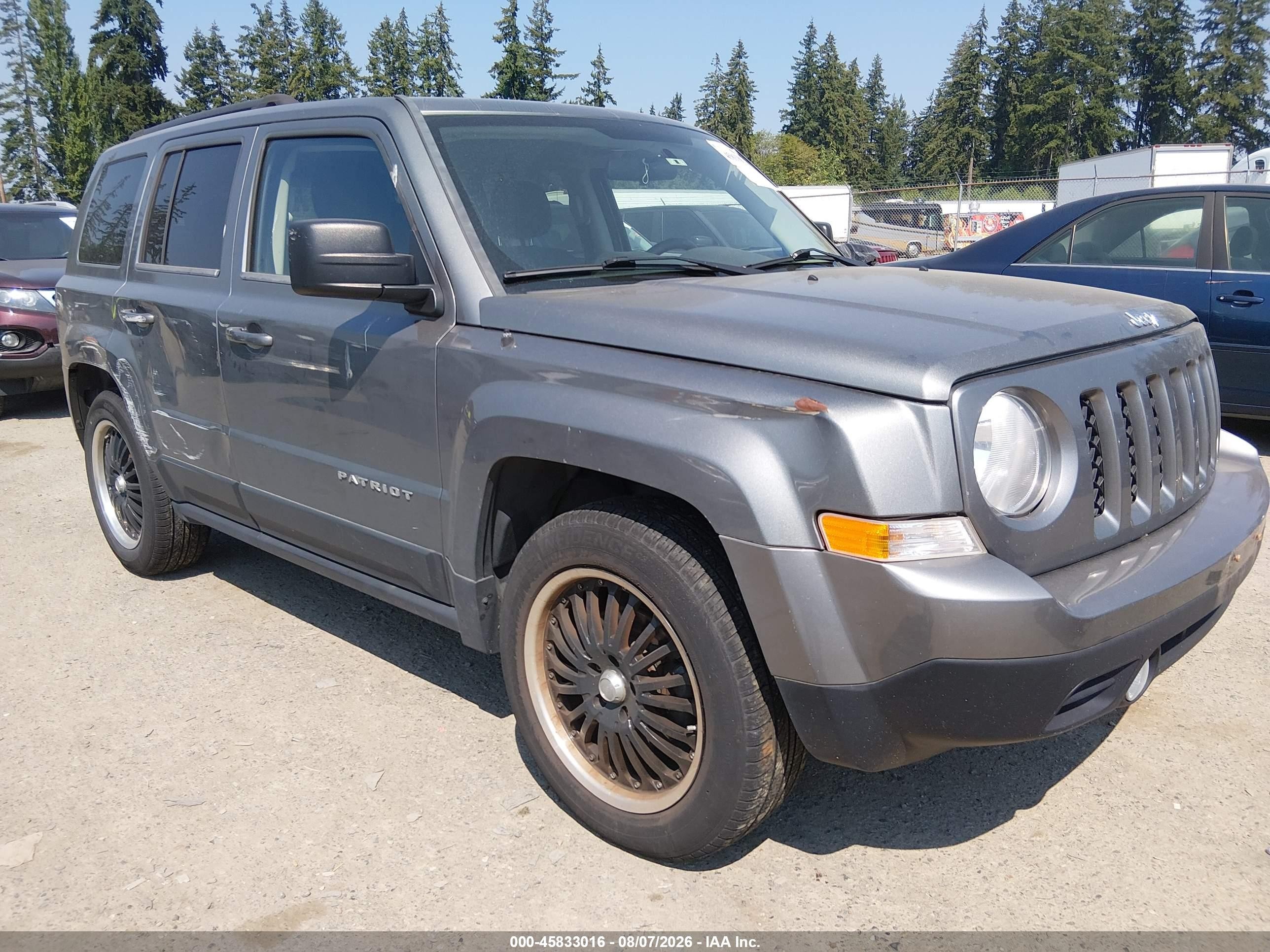 2012 Jeep Patriot Sport, VIN 1C4NJPBA0CD511853 — Normal wear