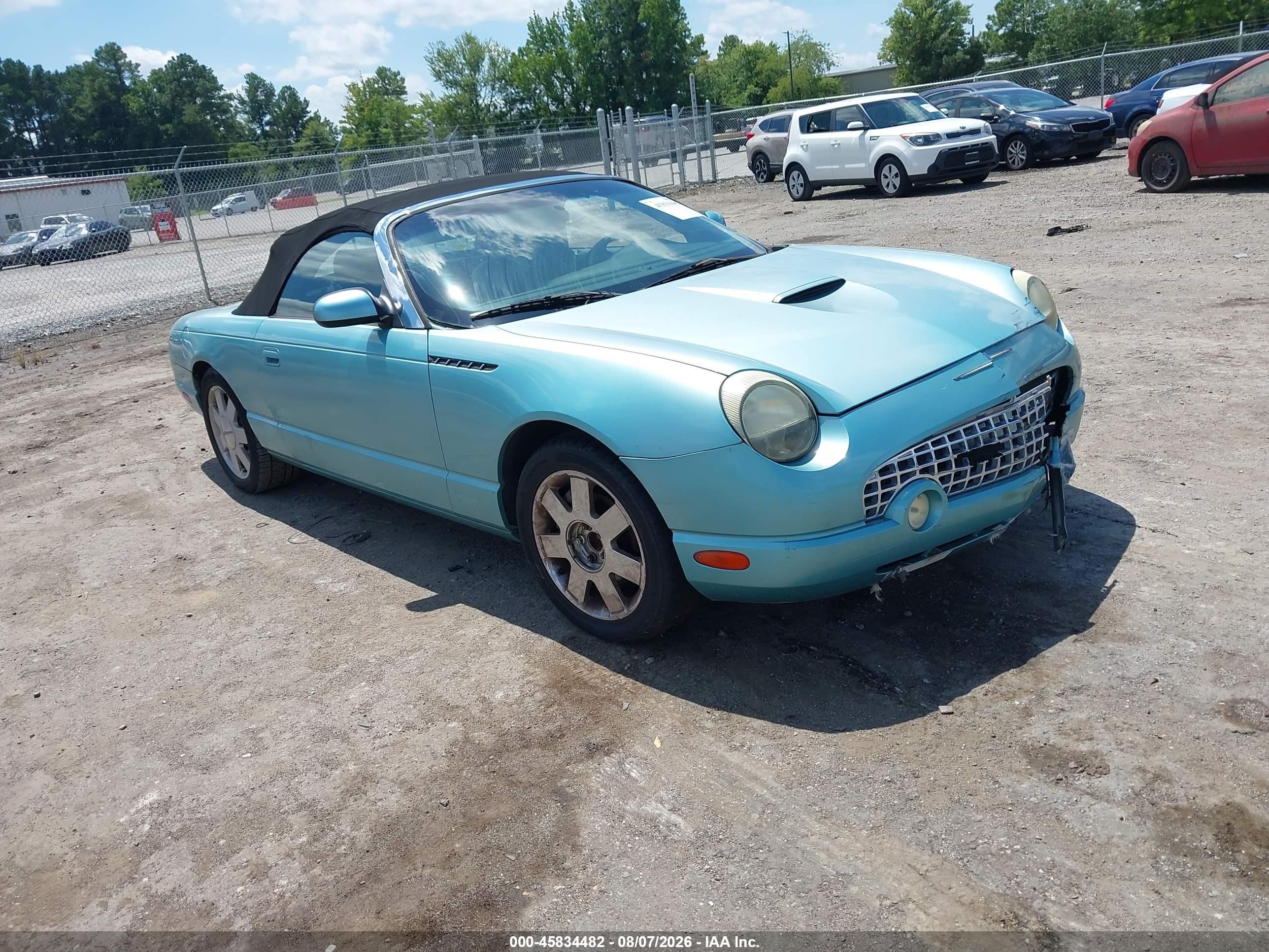 2002 Ford Thunderbird Hardtop Premium, VIN 1FAHP60A42Y117357 — Normal wear