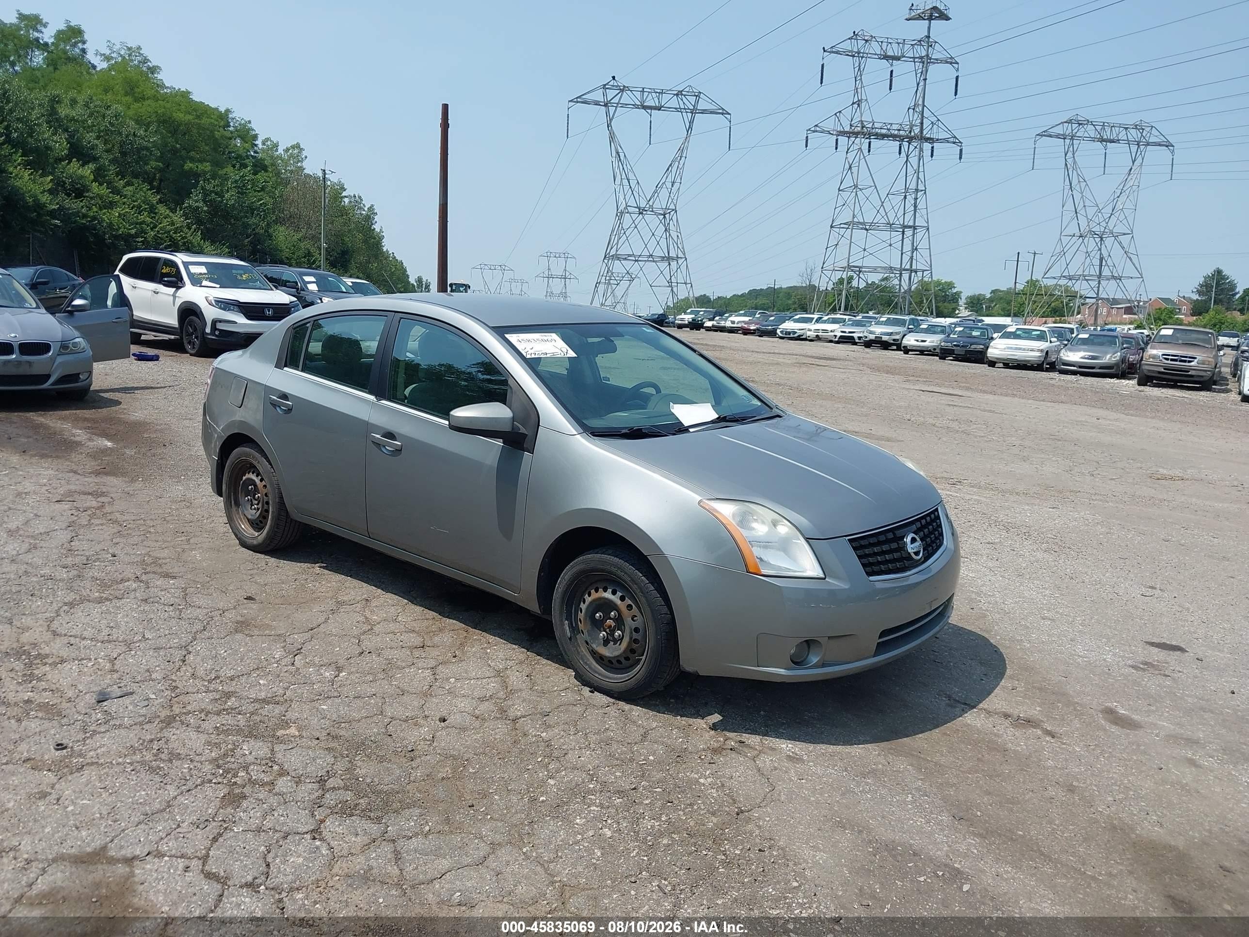 2008 Nissan Sentra SL, VIN 3N1AB61E28L678259 — Front end