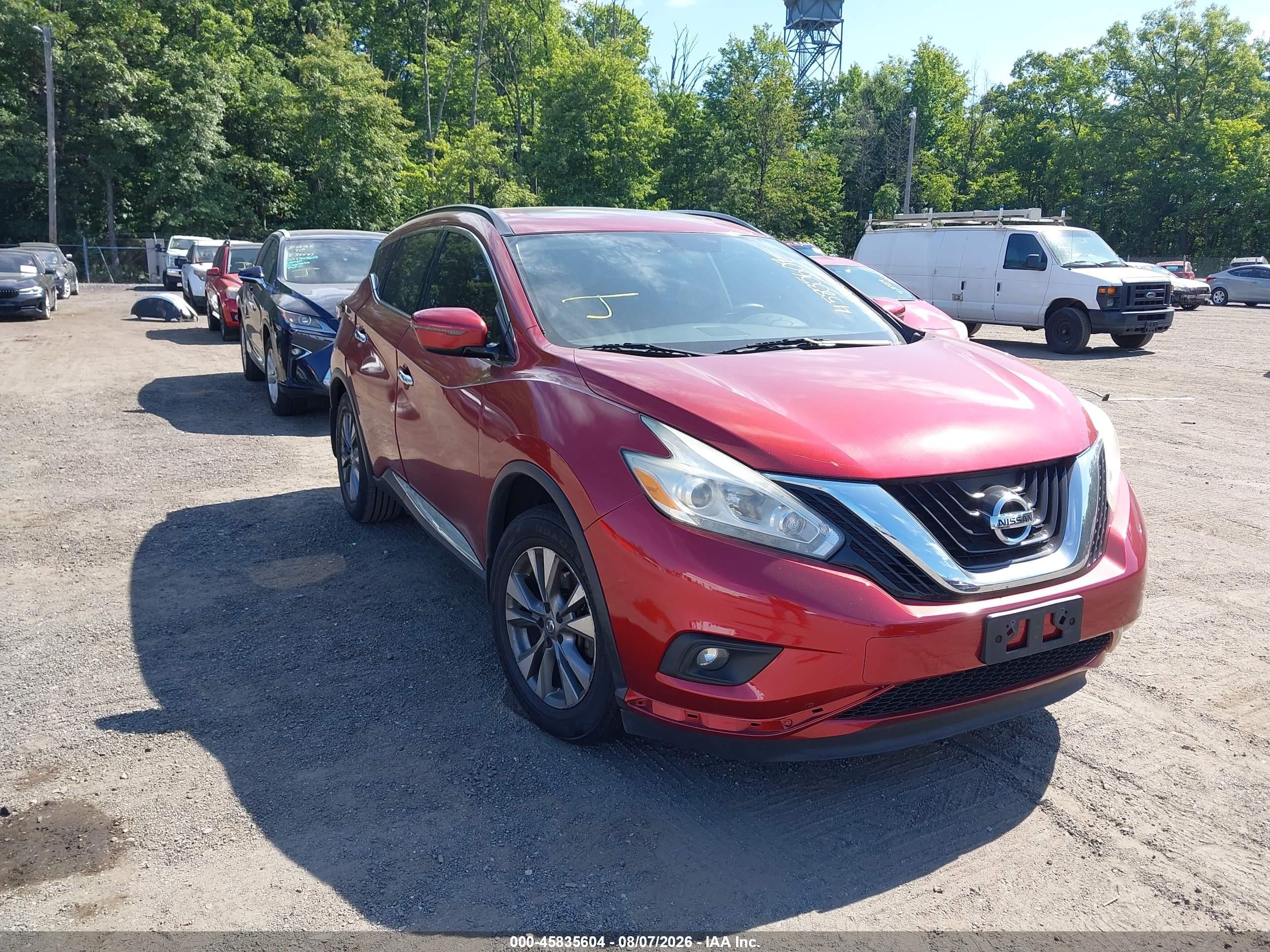 2016 Nissan Murano SV, VIN 5N1AZ2MH2GN166499 — Обычный износ
