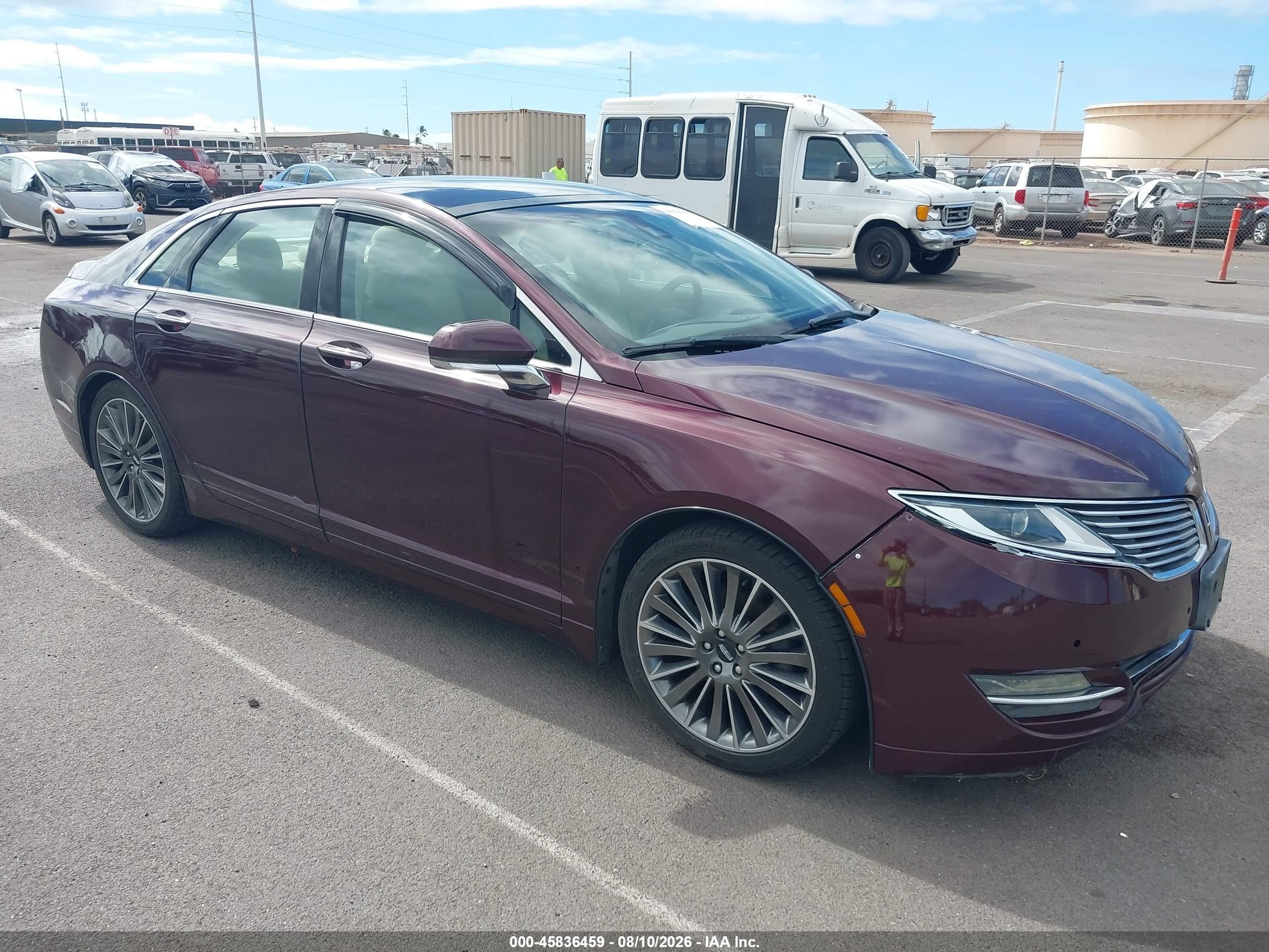 2013 Lincoln MKZ Hybrid, VIN 3LN6L2LU1DR807897 — Перед
