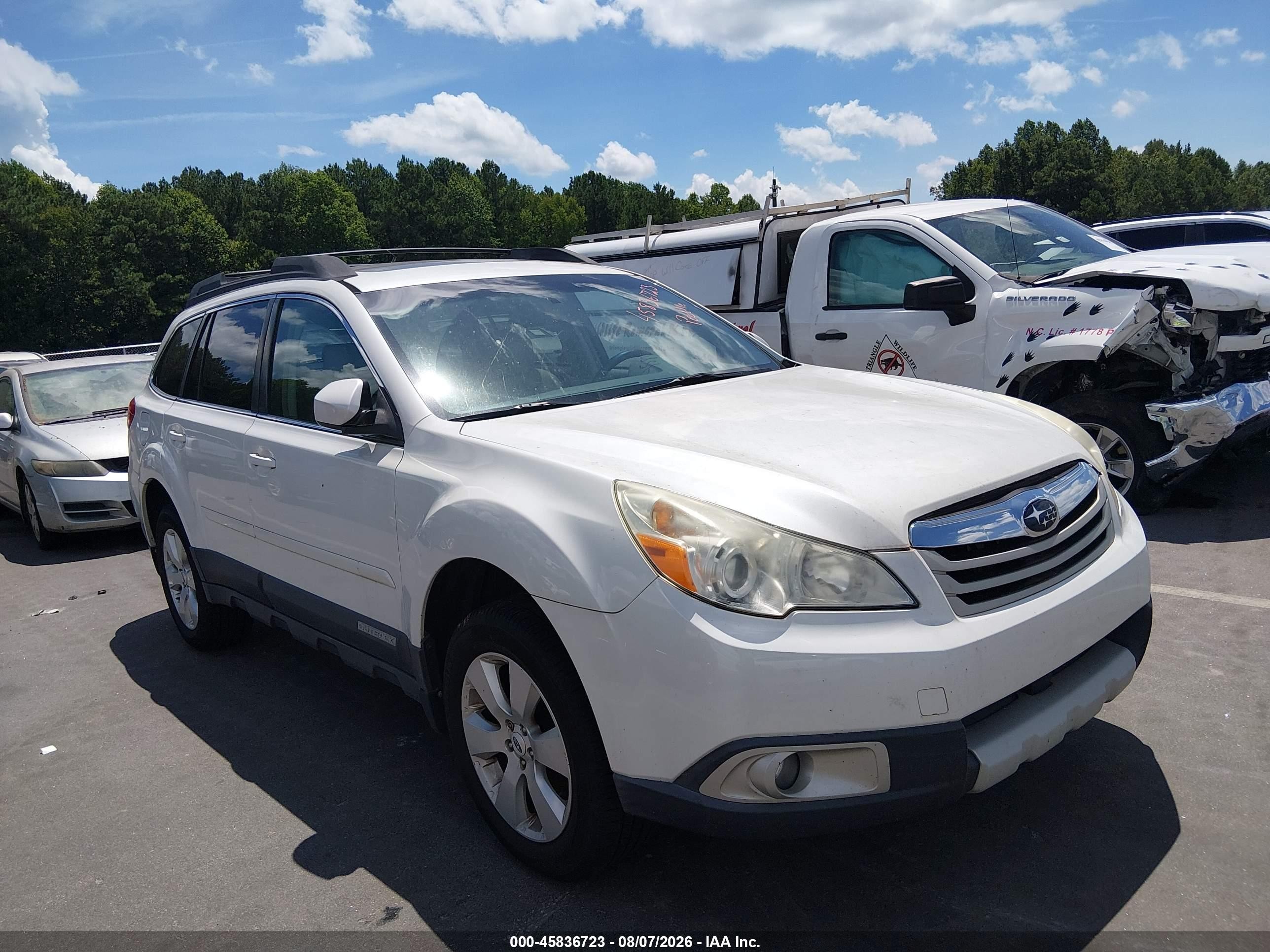 2012 Subaru Outback Limited, VIN 4S4BRCKC0C3296885 — Normal wear