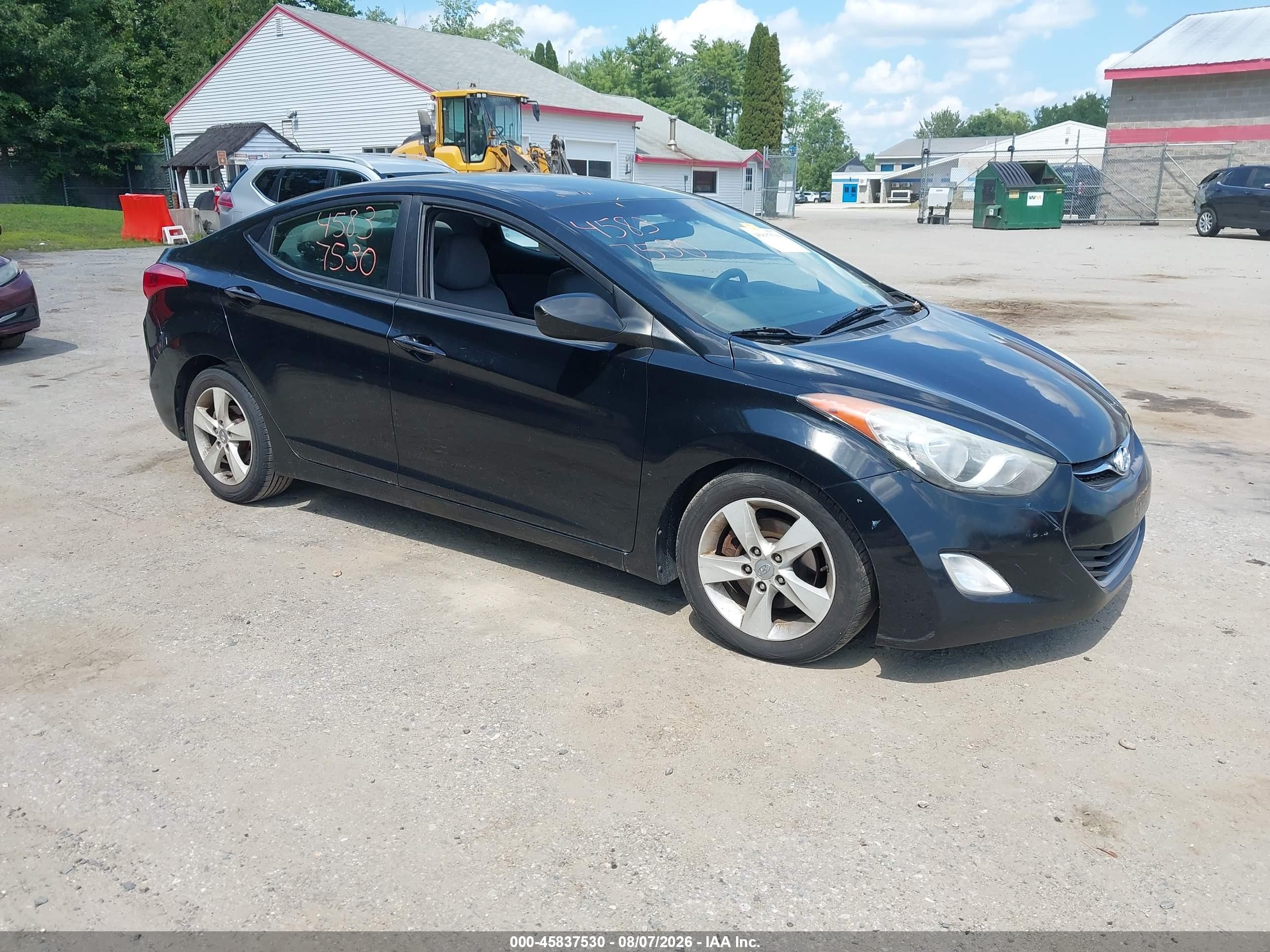 2012 Hyundai Elantra Limited, VIN 5NPDH4AEXCH078062 — Normal wear
