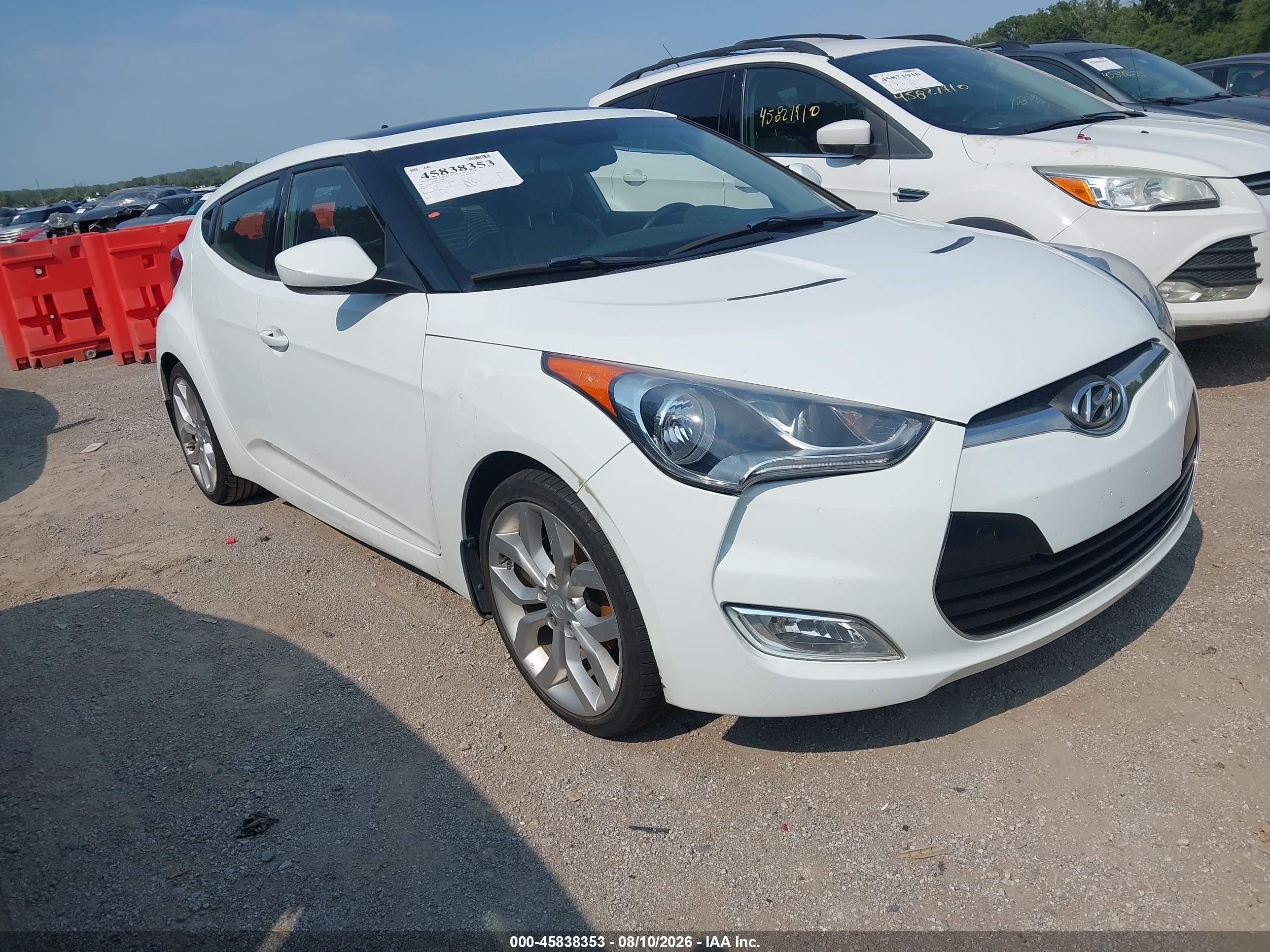 2012 Hyundai Veloster w/Gray Int, VIN KMHTC6AD0CU043819 — Normal wear
