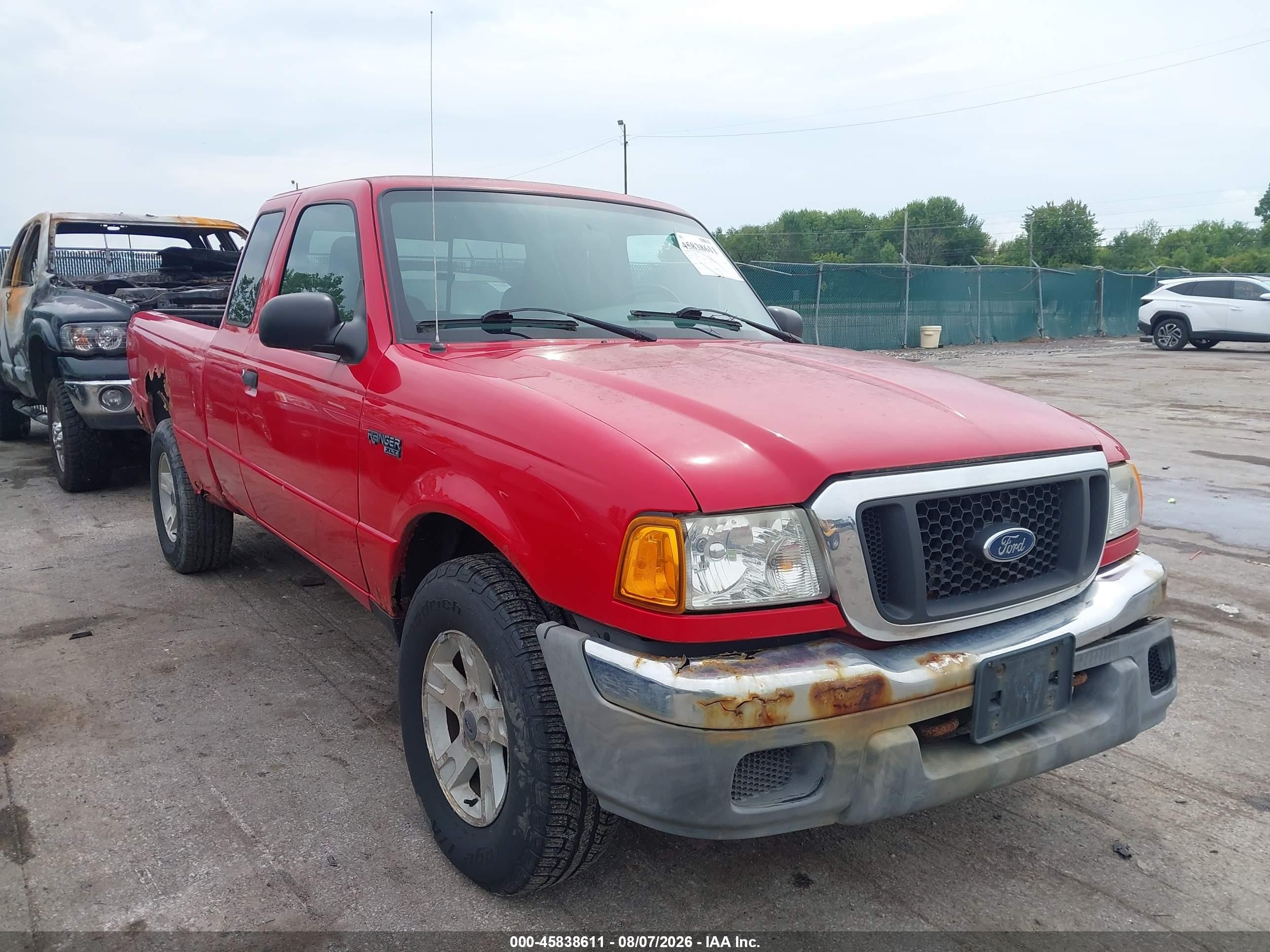 2004 Ford Ranger XL Fleet, VIN 1FTZR15E14PB08373 — Обычный износ