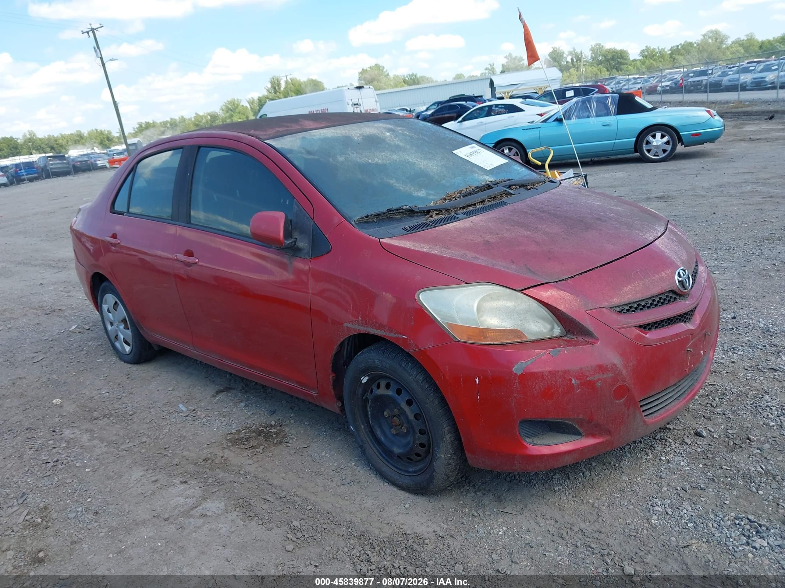 2007 Toyota Yaris, VIN JTDBT923671063233 — Normal wear