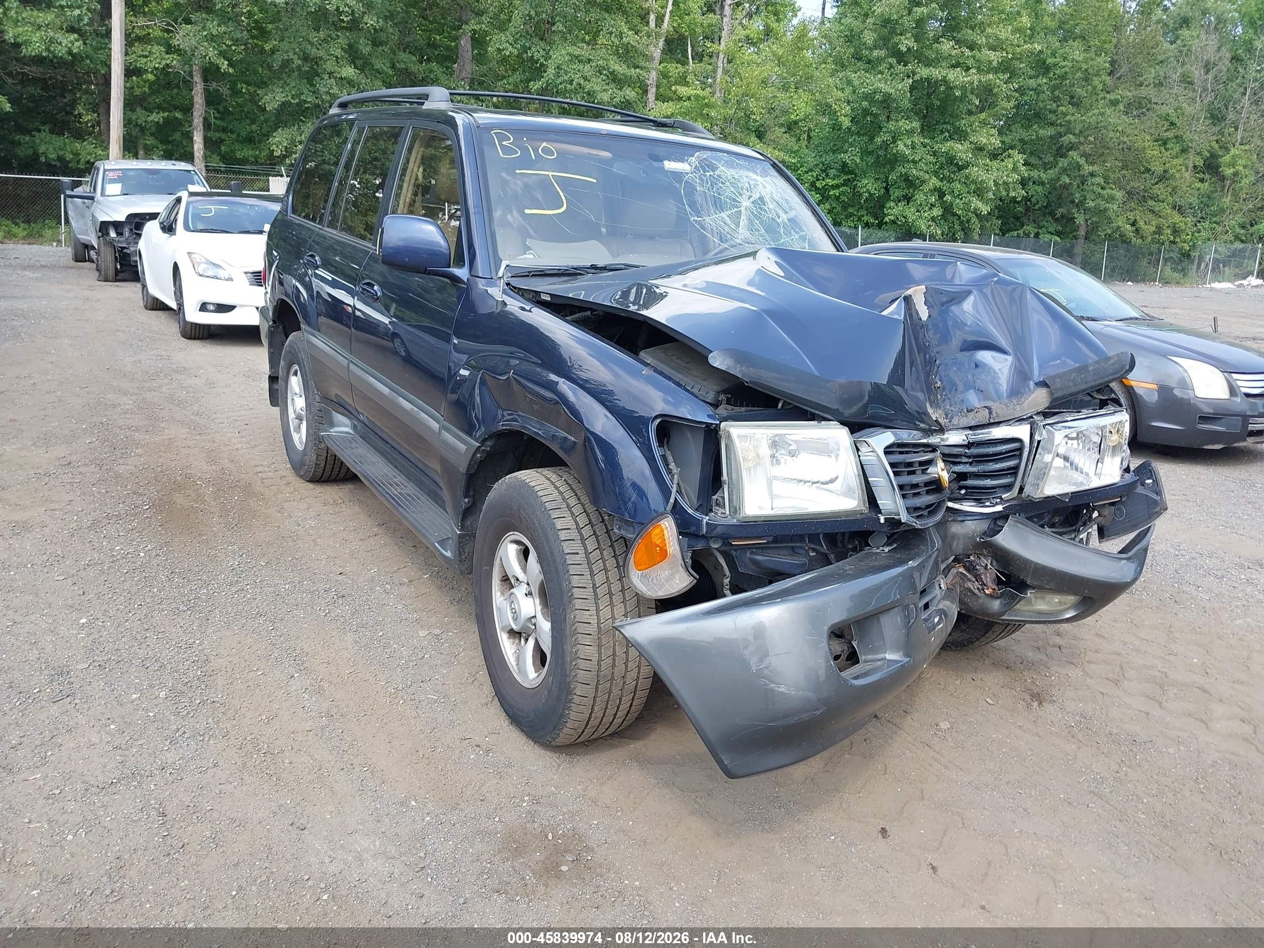 2000 Toyota Land Cruiser, VIN JT3HT05J5Y0124082 — Обычный износ