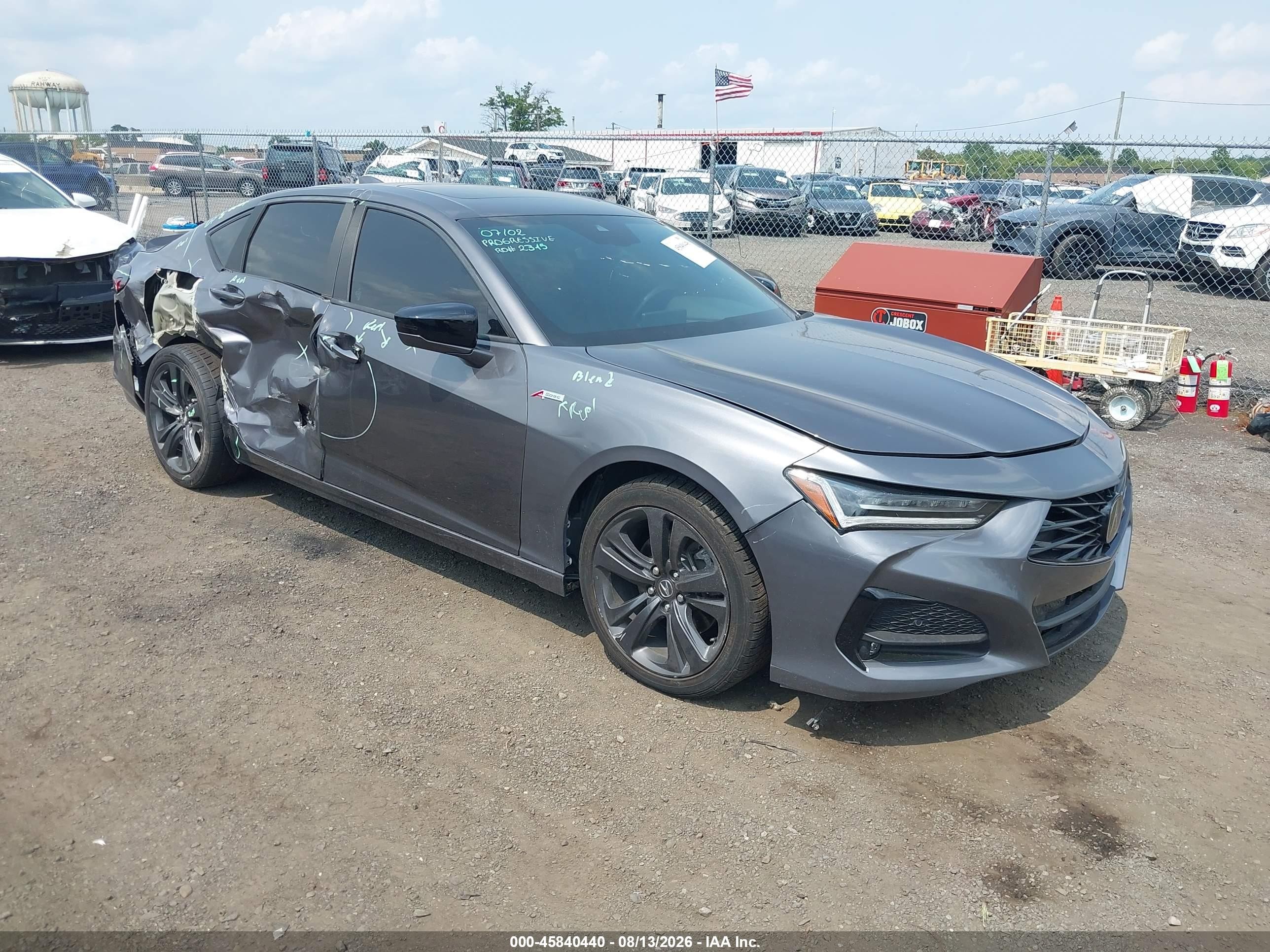 2021 Acura TLX, VIN NJ2423E — Side