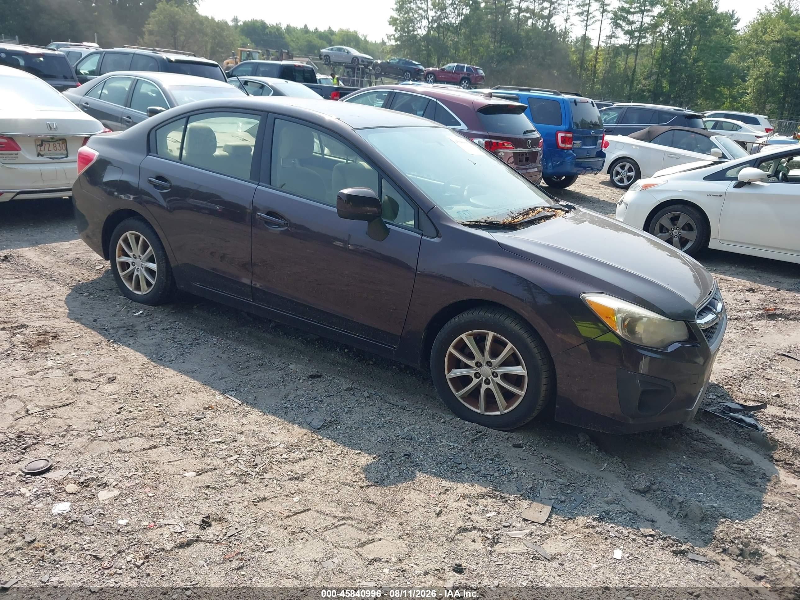 2013 Subaru Impreza Premium, VIN JF1GJAC64DH018077 — Normal wear